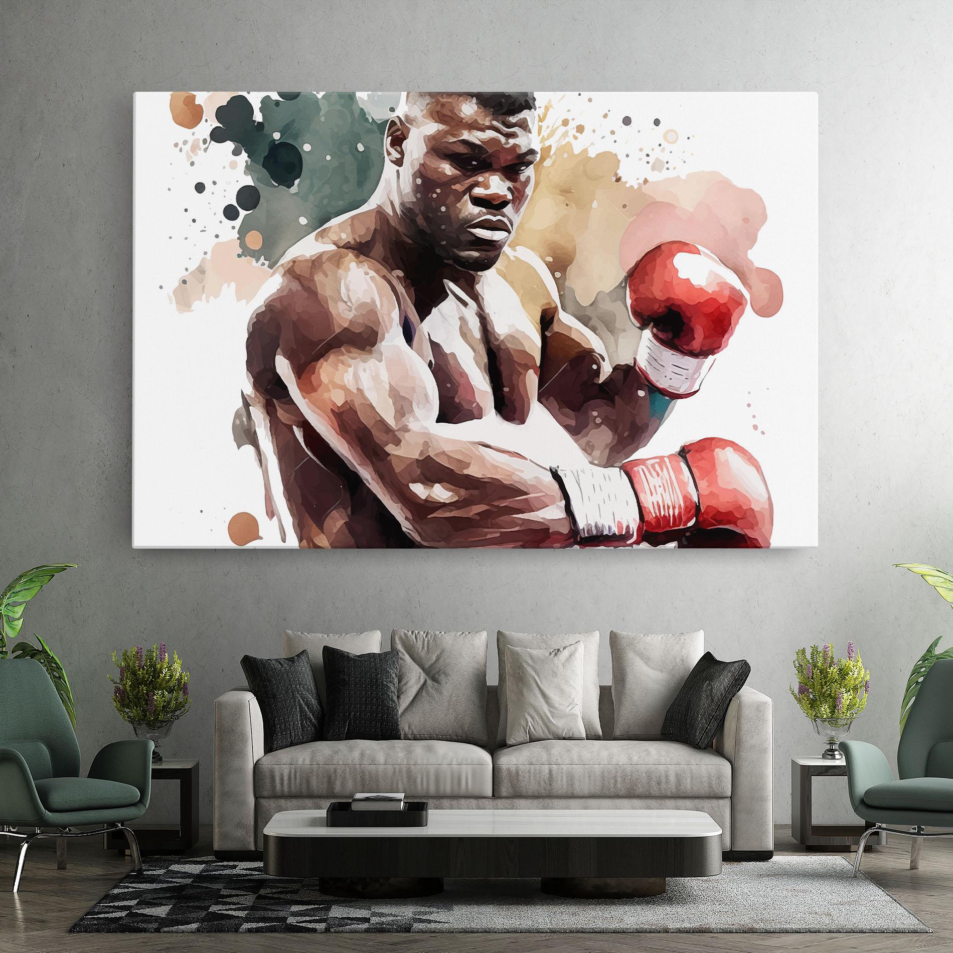 Leinwandbild Boxing Cream Green mockup 7