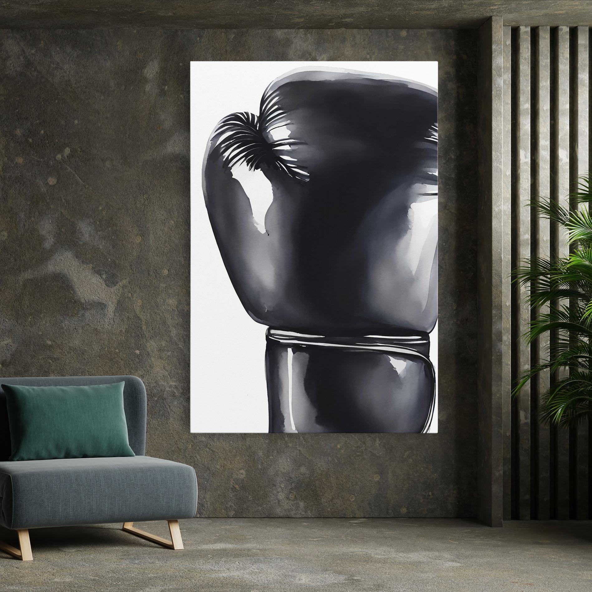 Leinwandbild Black Box Glove mockup 7