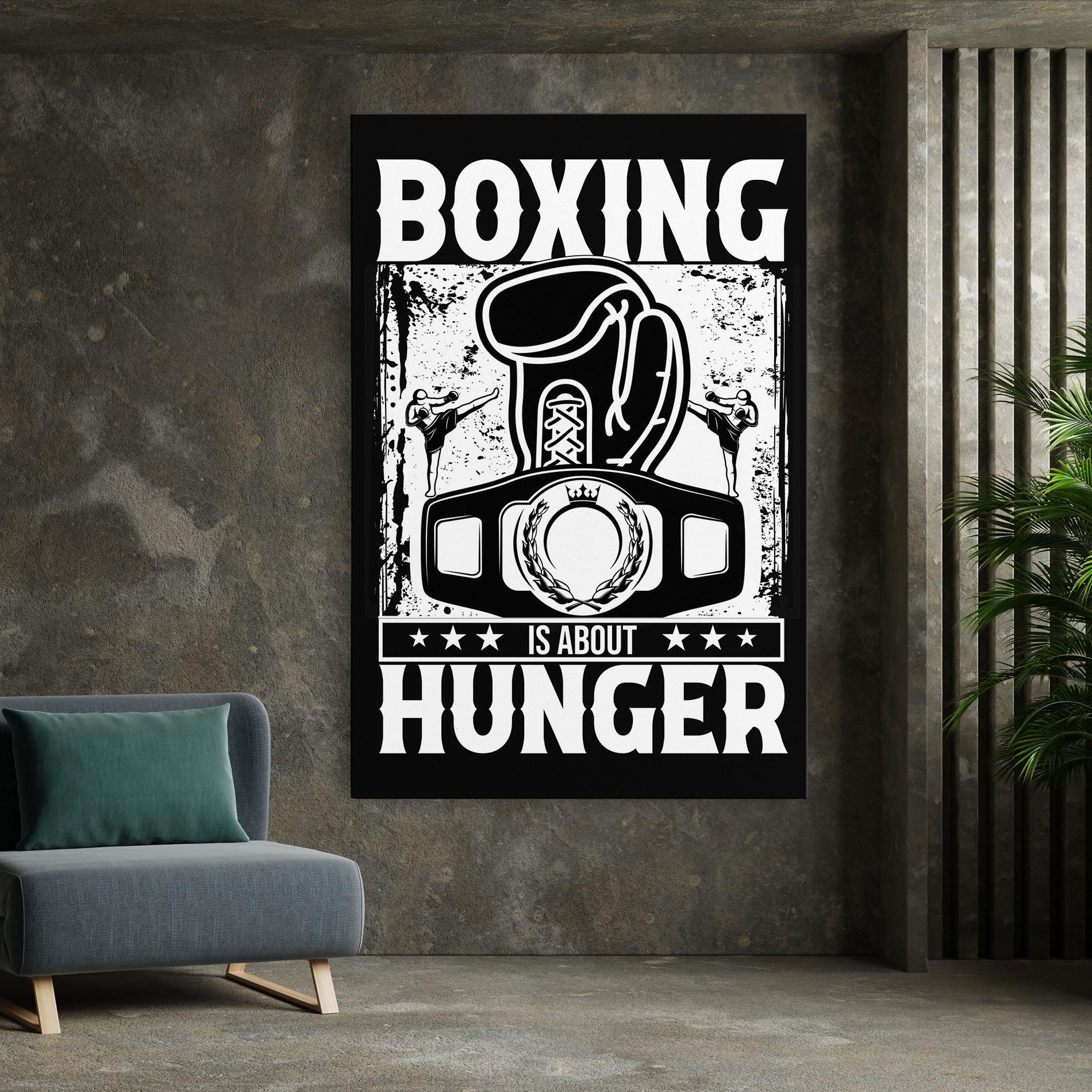 Leinwandbild Boxing Hunger mockup 7