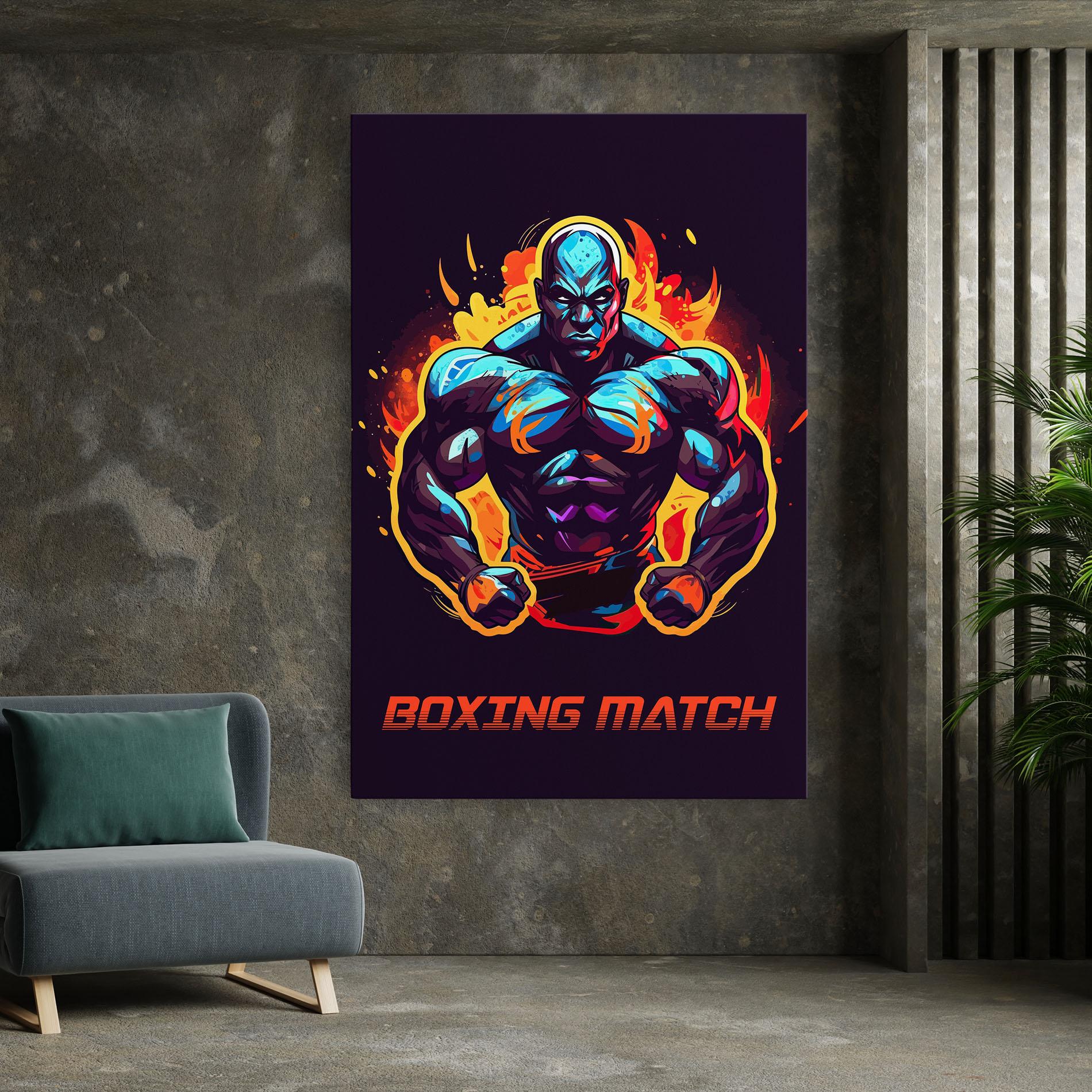 Leinwandbild Boxing Strong Match mockup 7