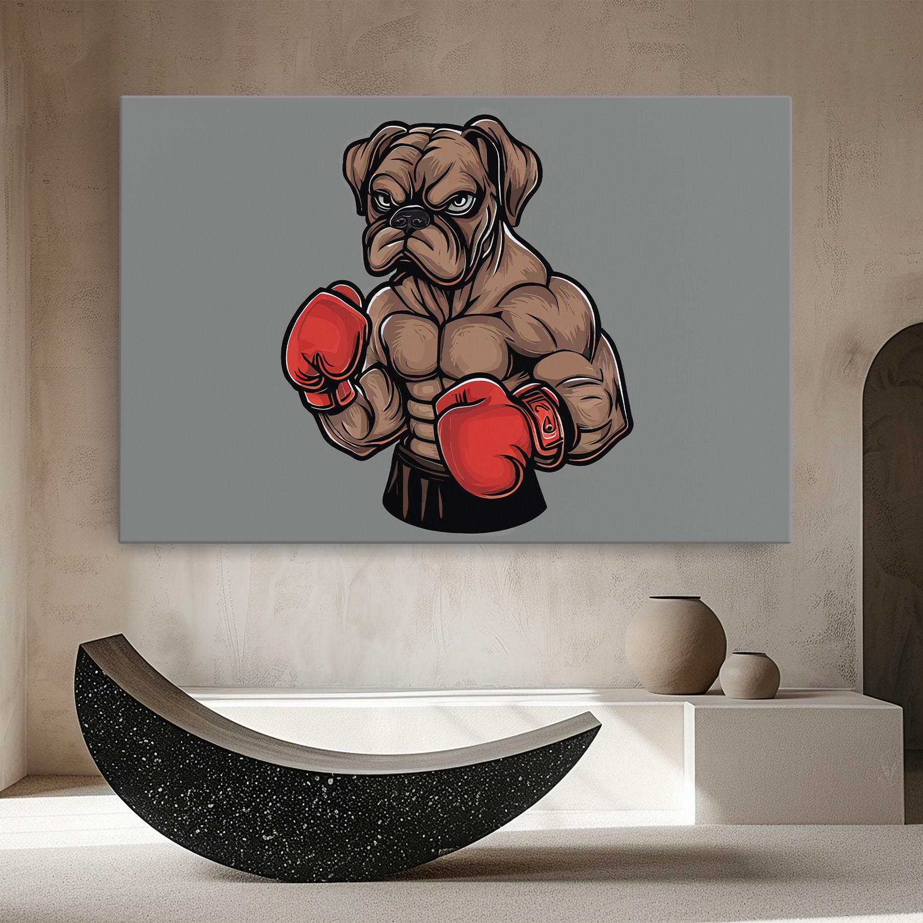 Leinwandbild Boxer Dog mockup 8
