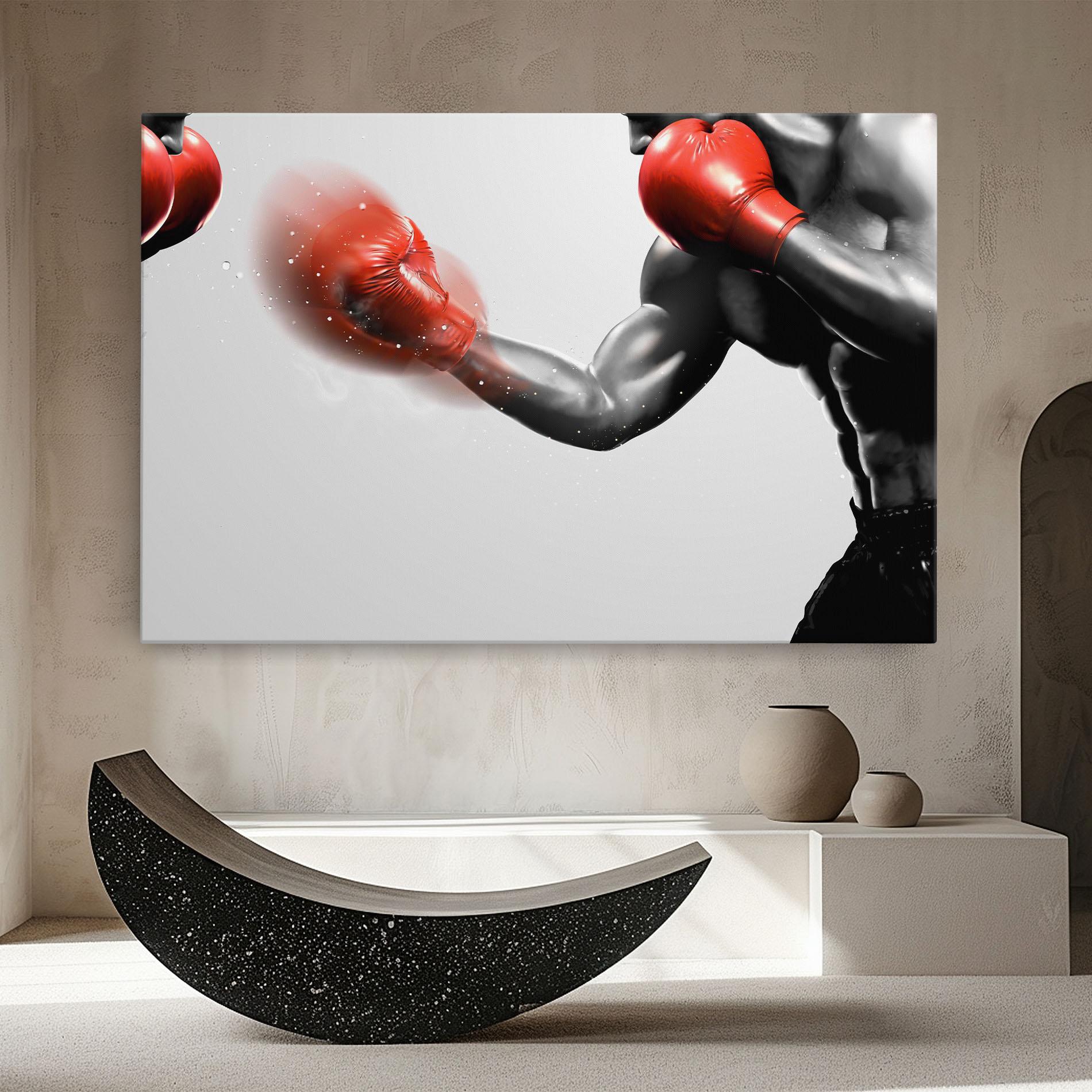 Leinwandbild Red Smoke Box mockup 8