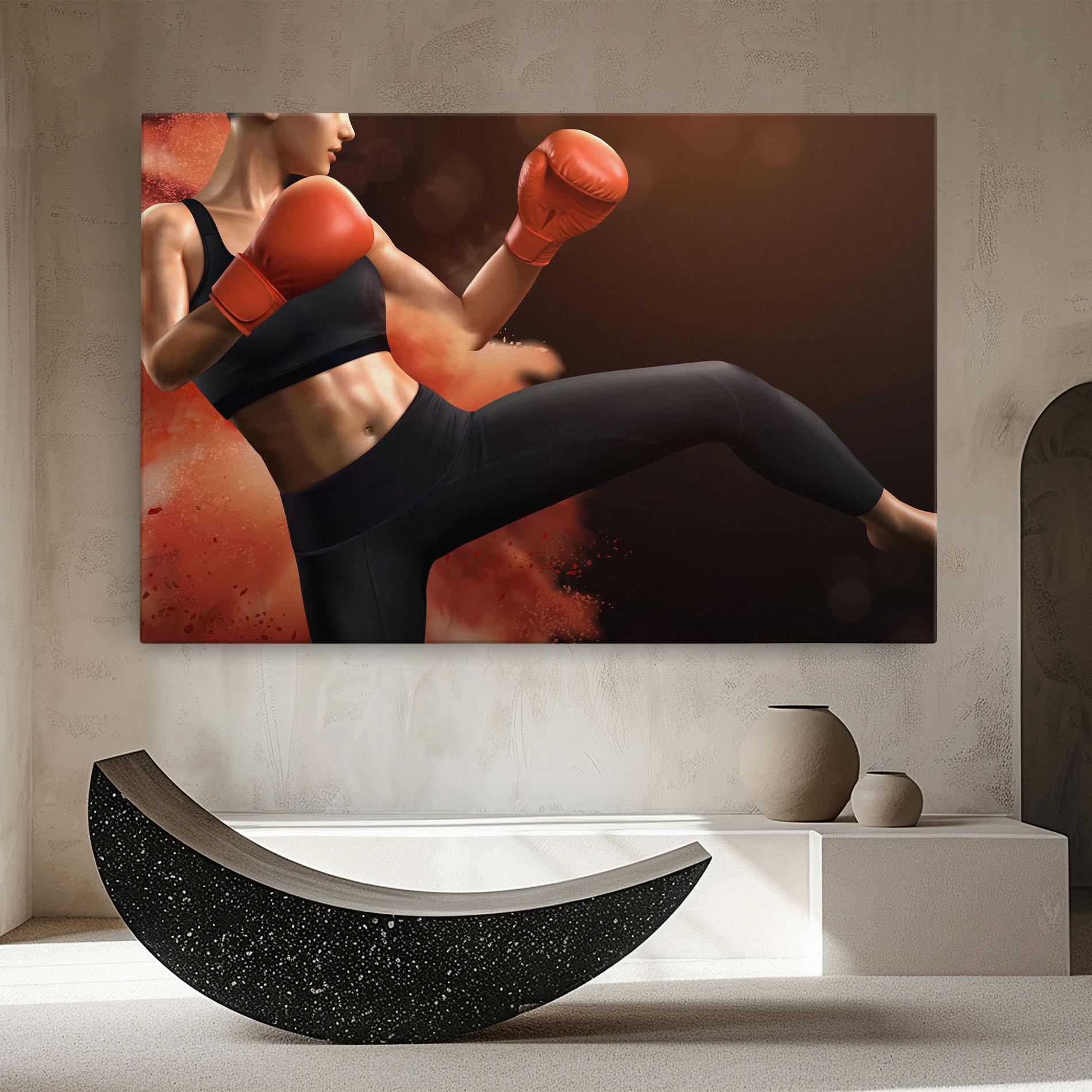 Leinwandbild Woman Box mockup 8