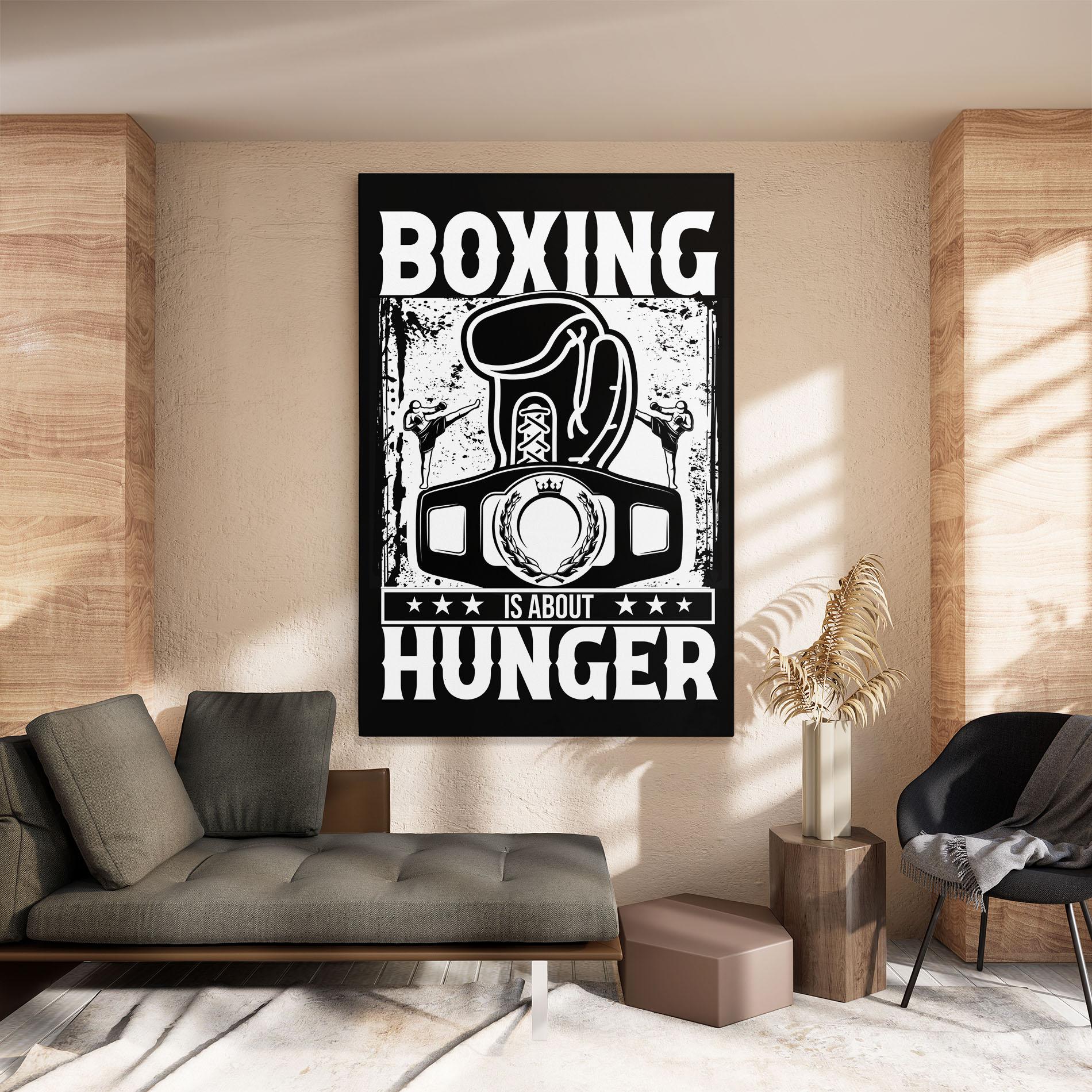 Leinwandbild Boxing Hunger mockup 8