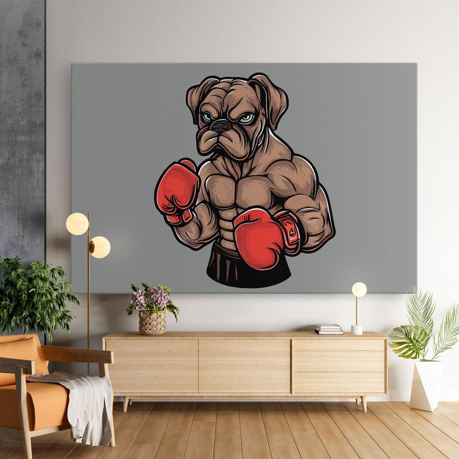 Leinwandbild Boxer Dog mockup 9
