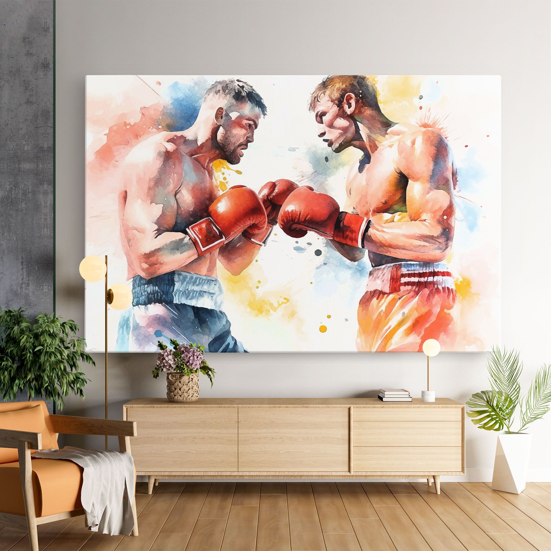 Boxing Match Art mockup 9