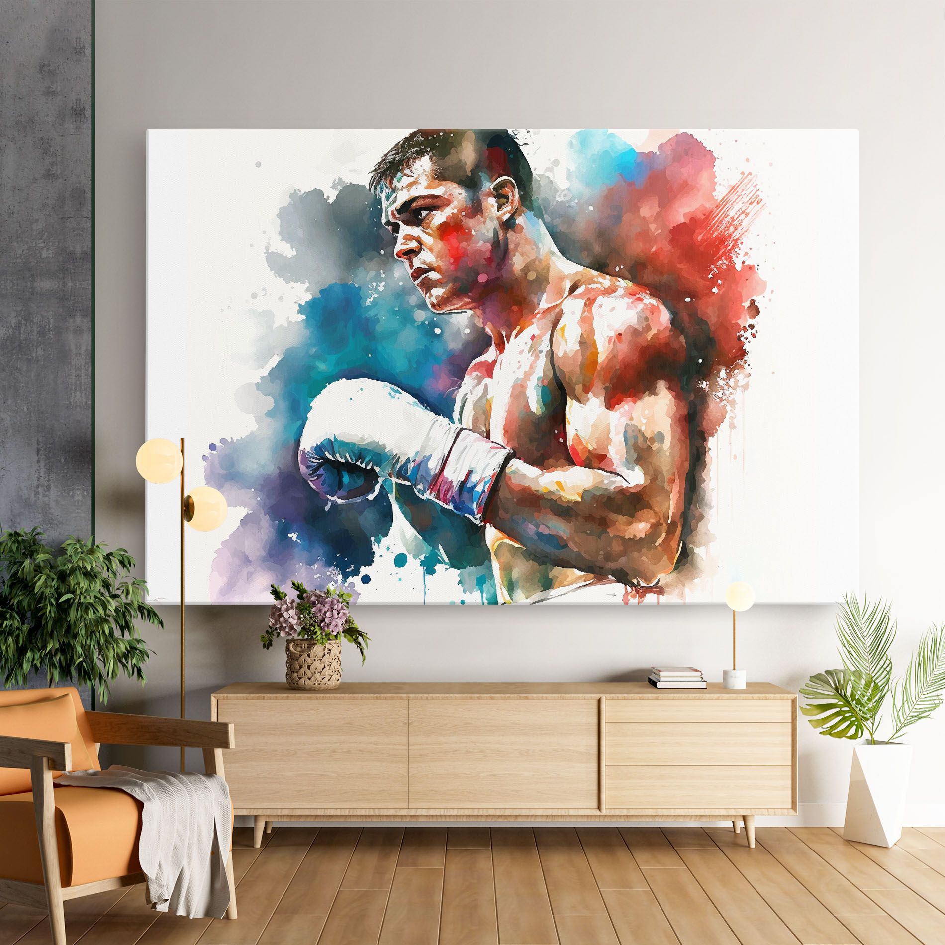 Boxing Red Blue mockup 9