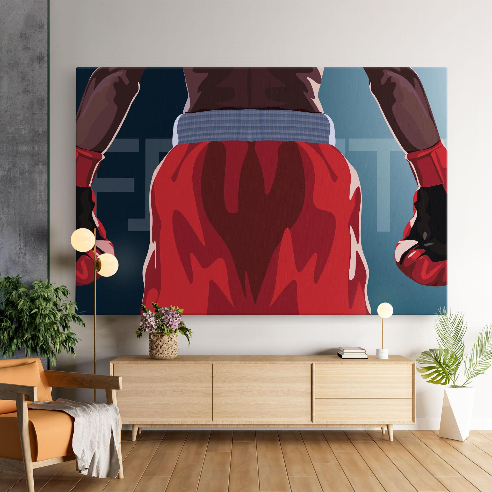 Leinwandbild Fight Box mockup 9
