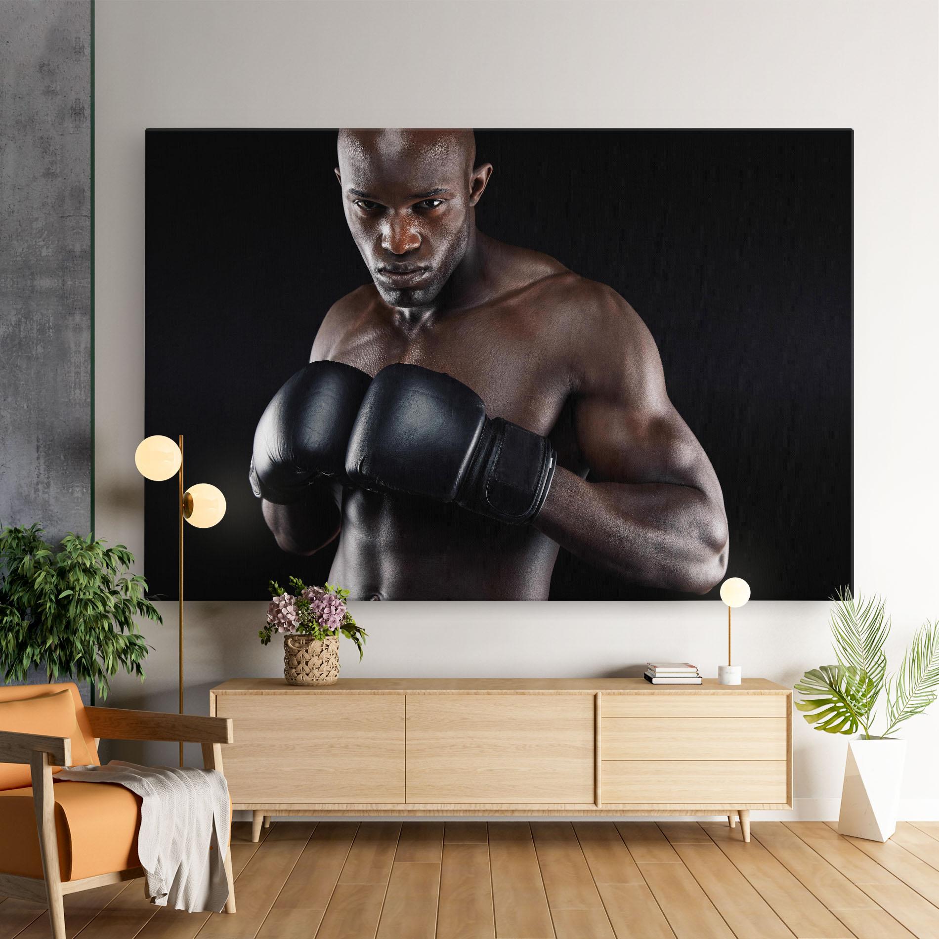 Leinwandbild Powerful Fighter mockup 9