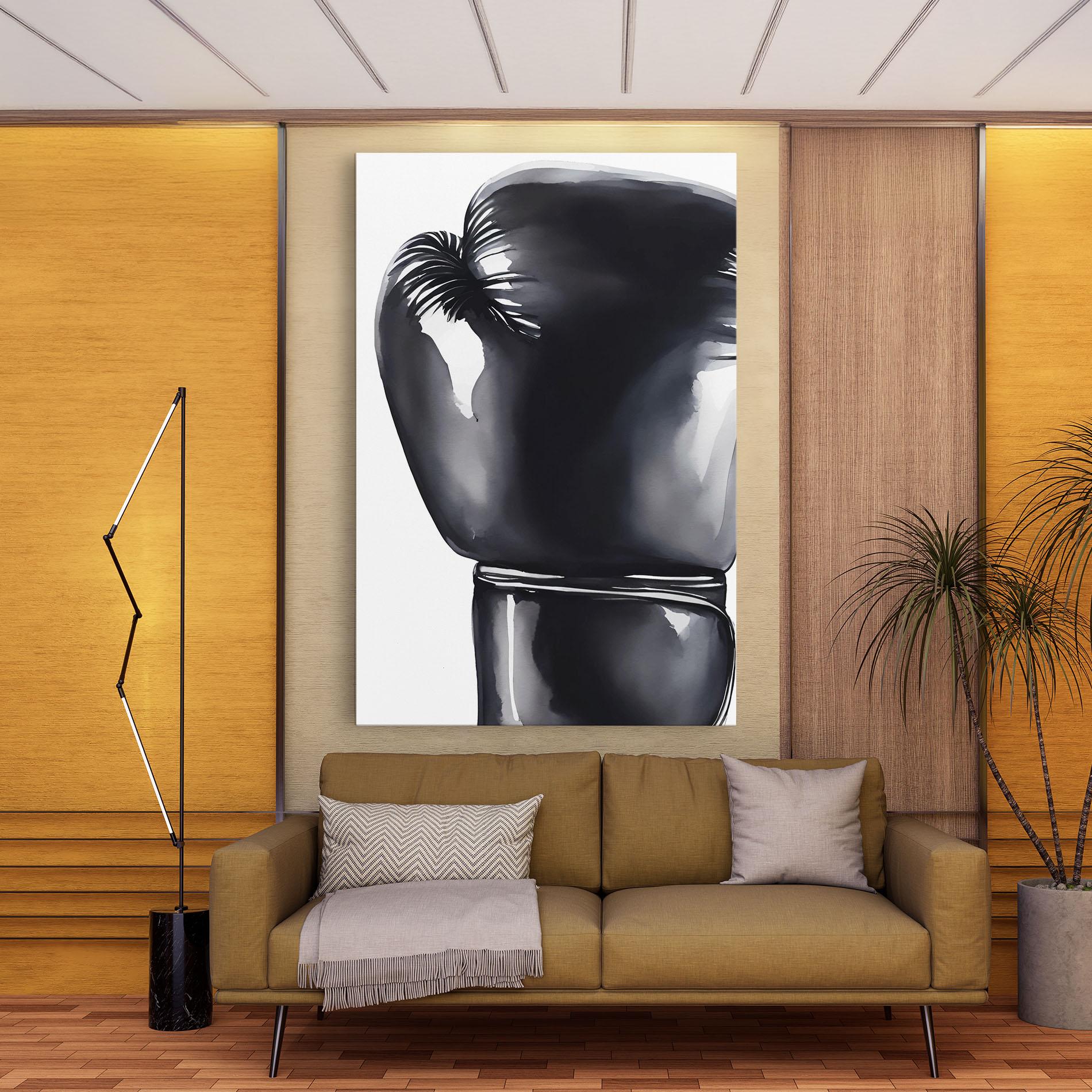 Leinwandbild Black Box Glove mockup 9