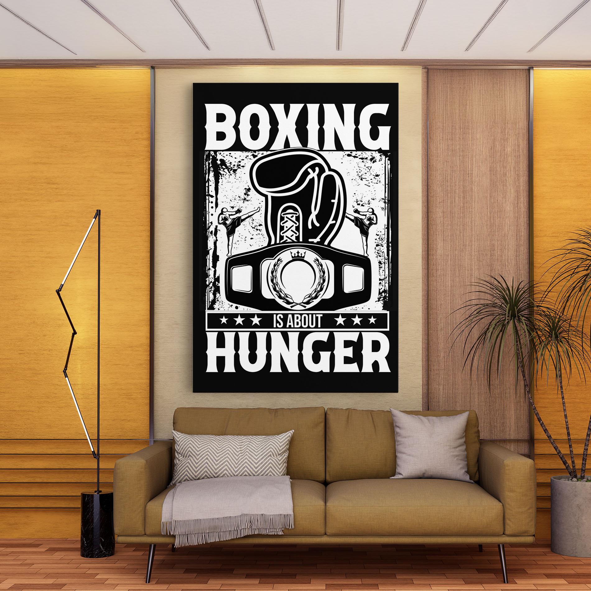 Leinwandbild Boxing Hunger mockup 9