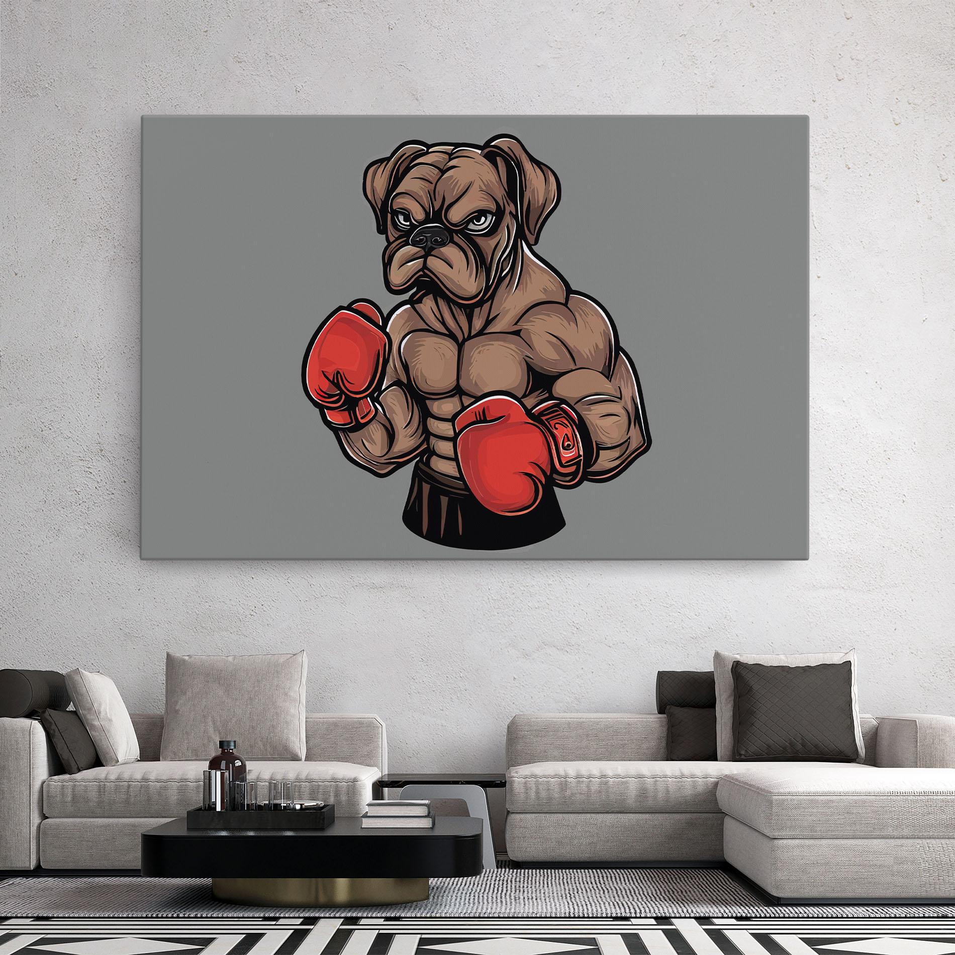 Leinwandbild Boxer Dog mockup 2