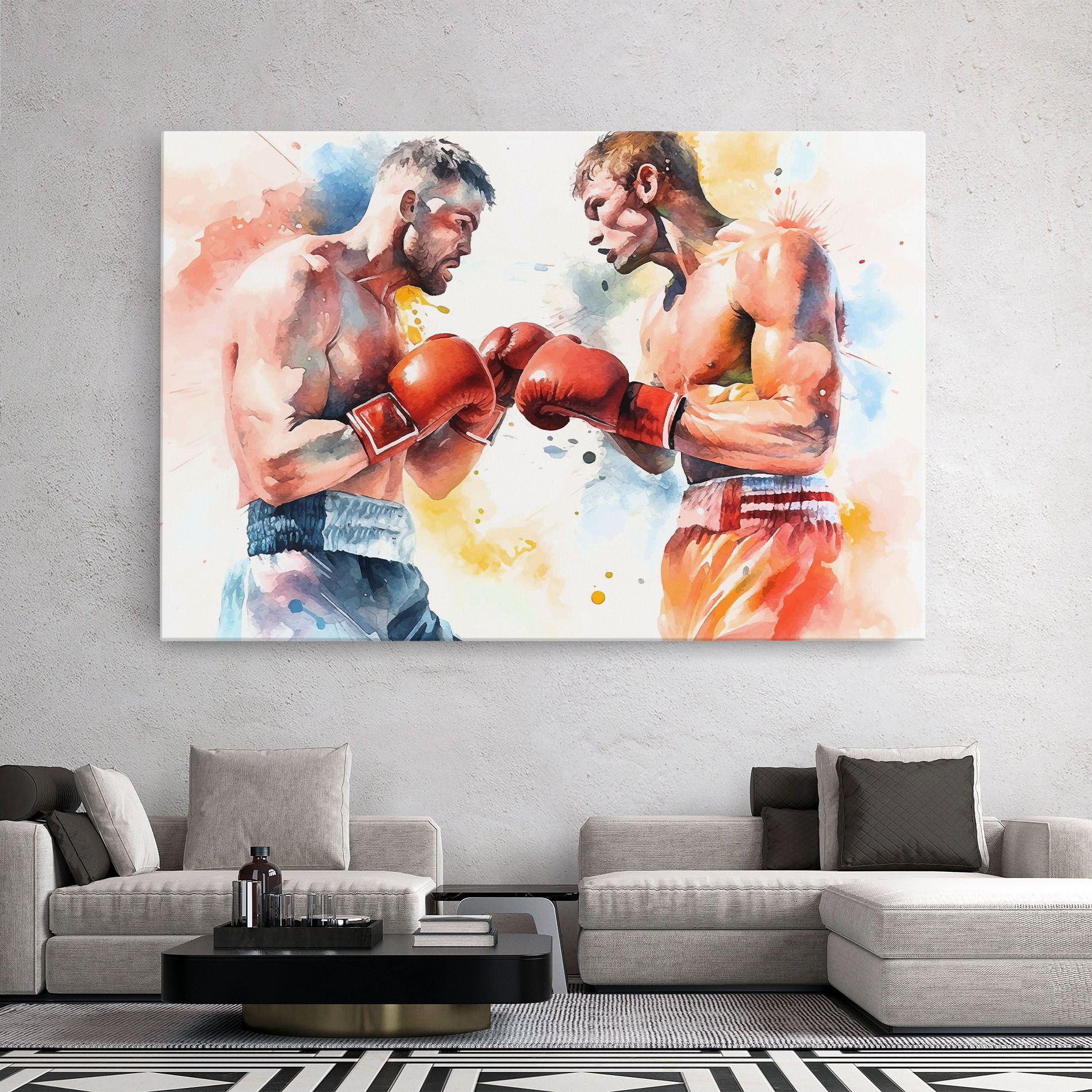 Boxing Match Art mockup 2
