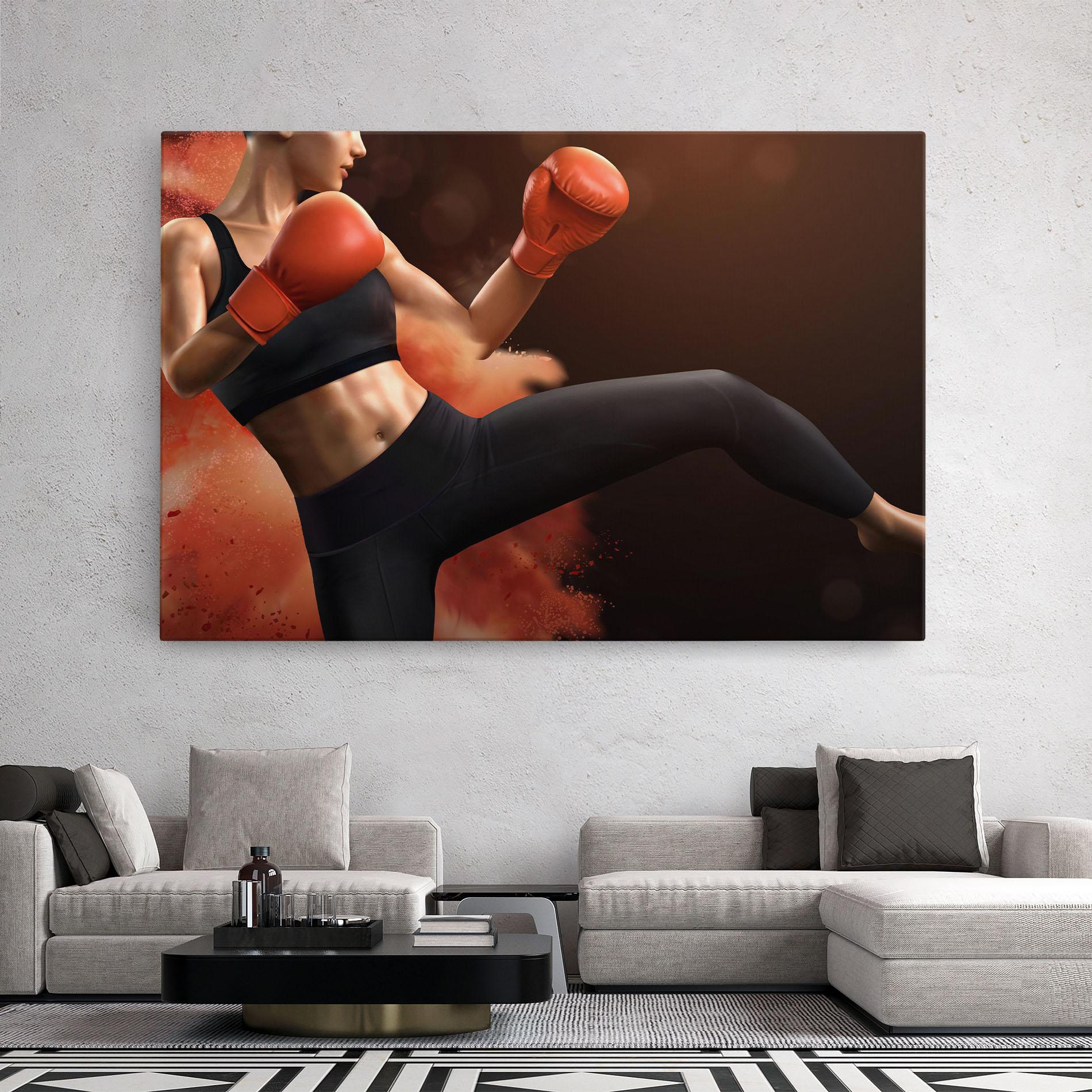 Leinwandbild Woman Box mockup 2