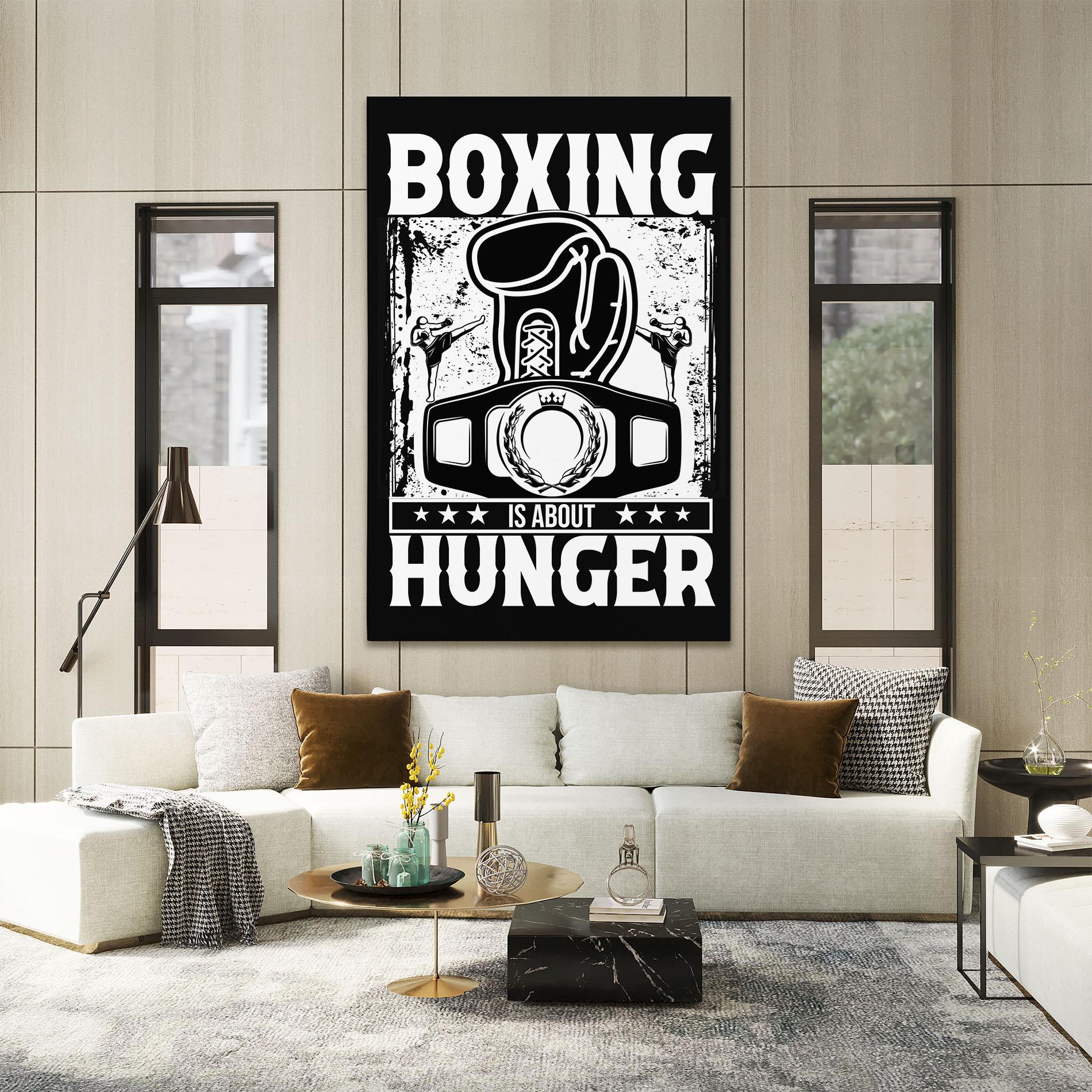 Leinwandbild Boxing Hunger mockup 2