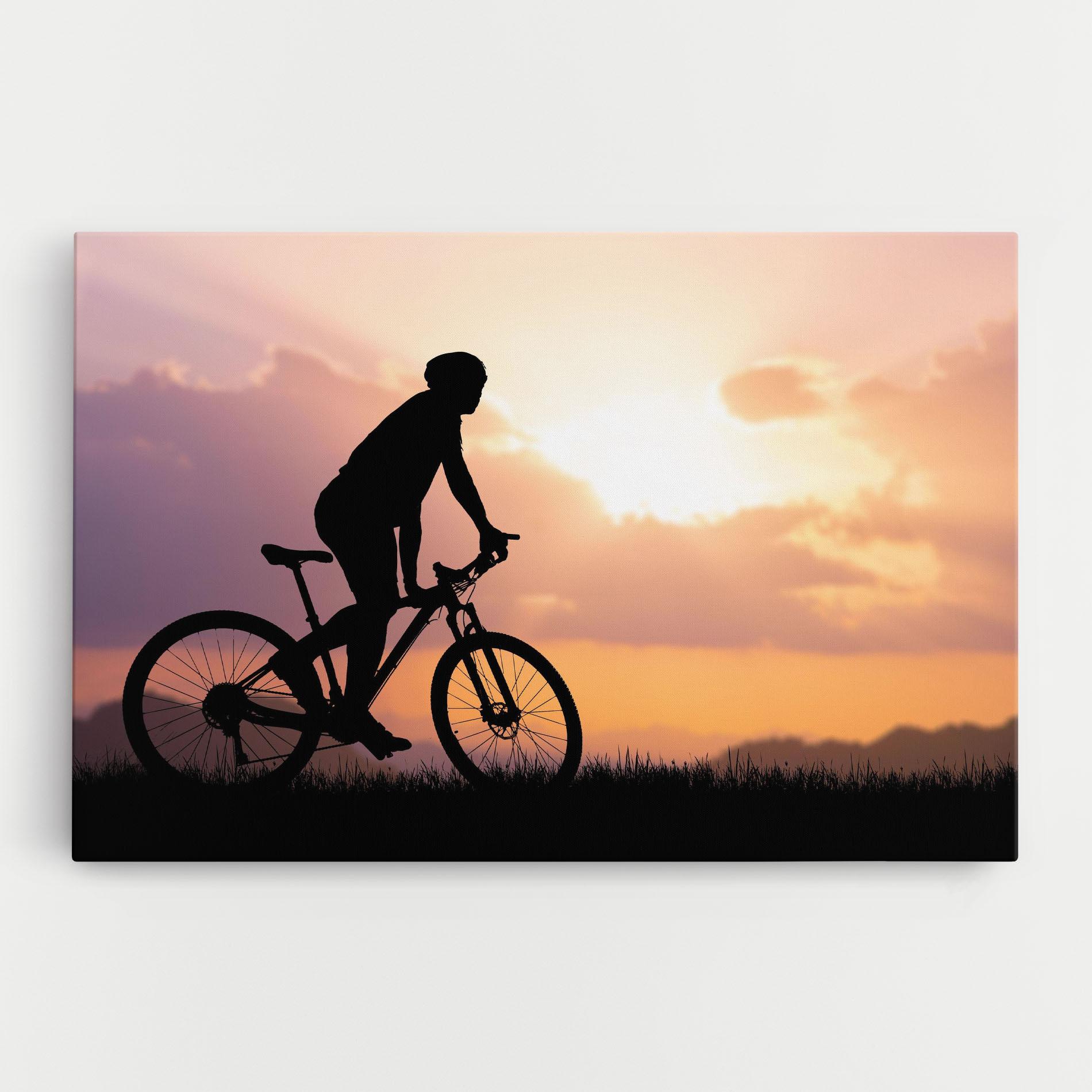 Leinwandbild Bike Travel Concept mockup 0
