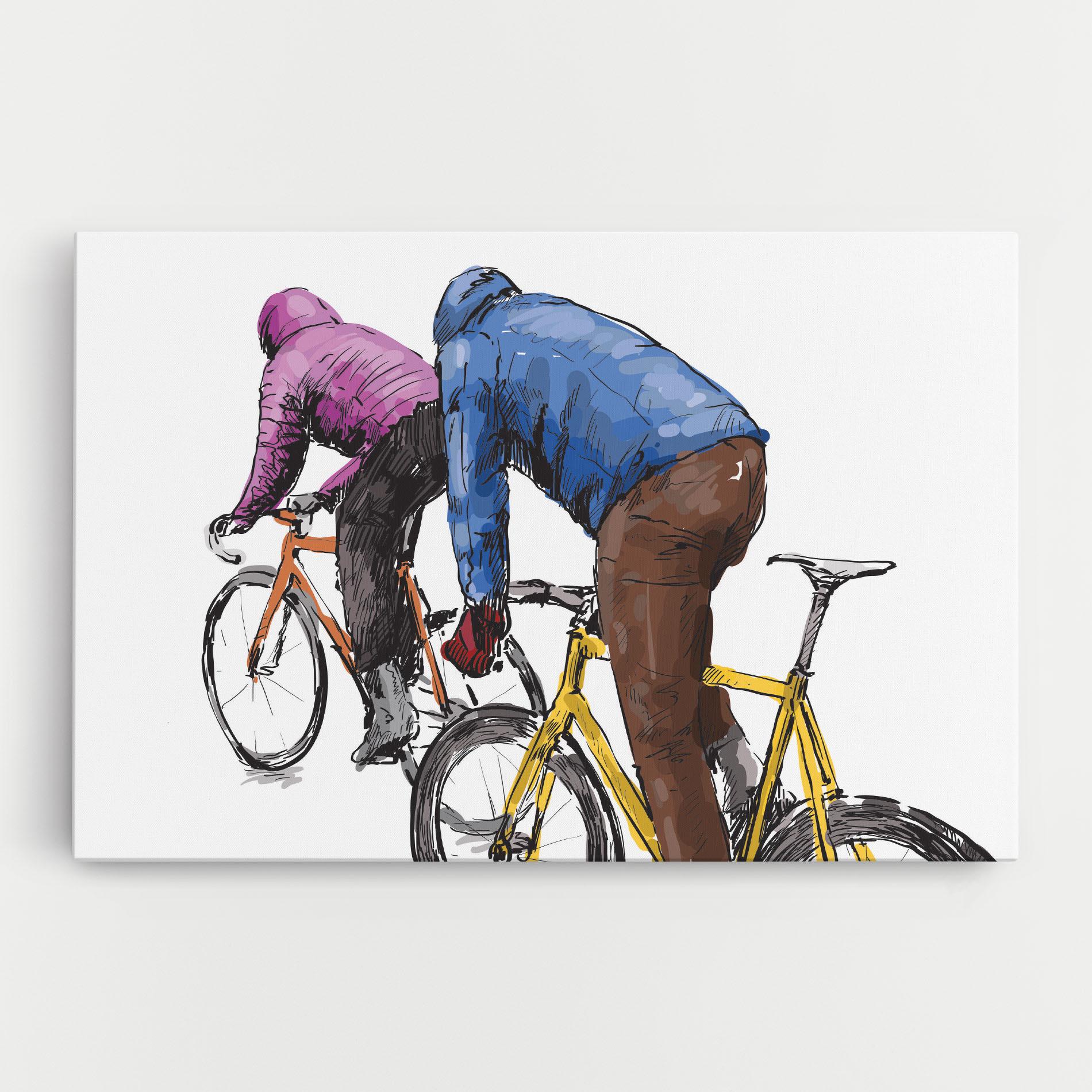 Leinwandbild Bike Trip mockup 0