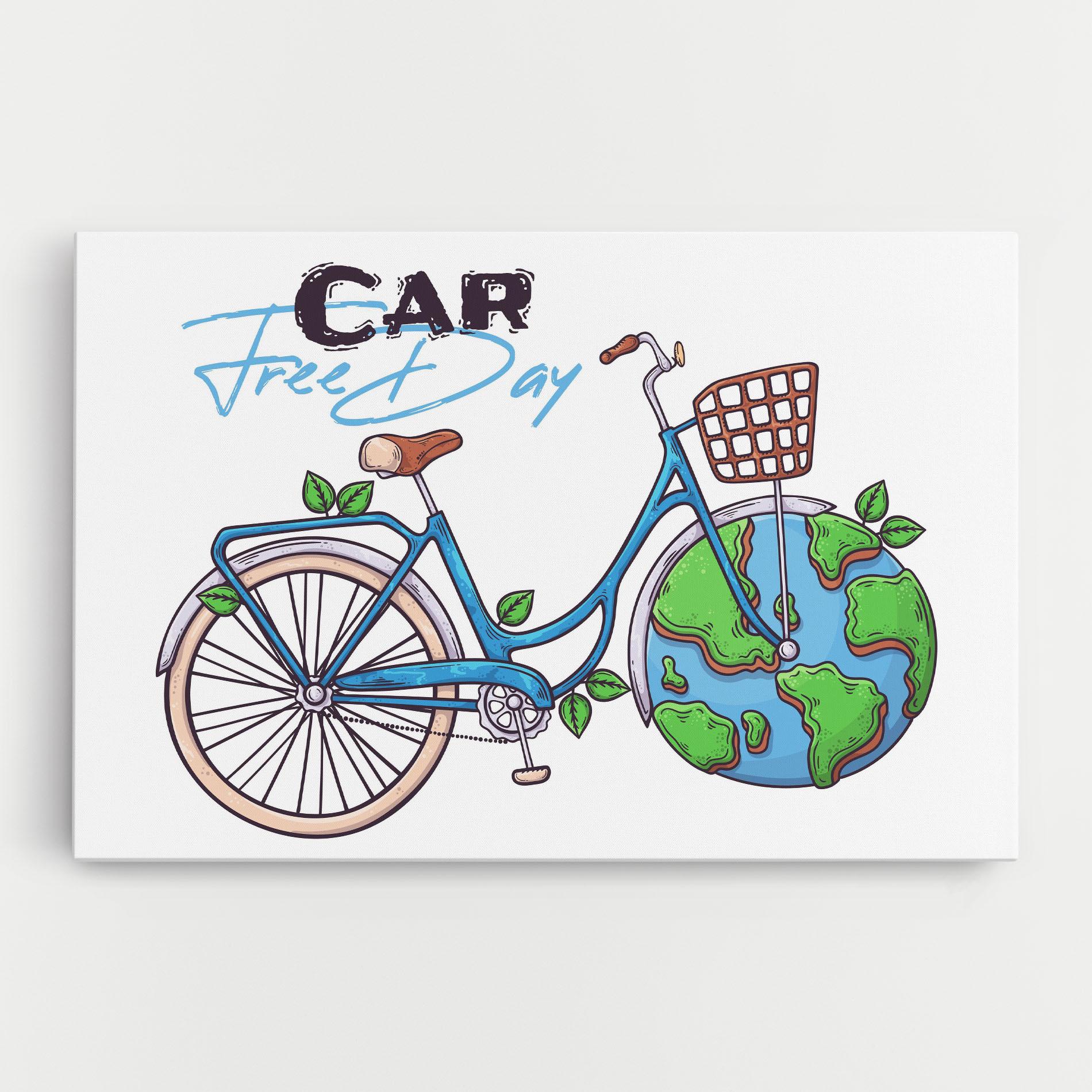 Leinwandbild Free Day Bike mockup 0