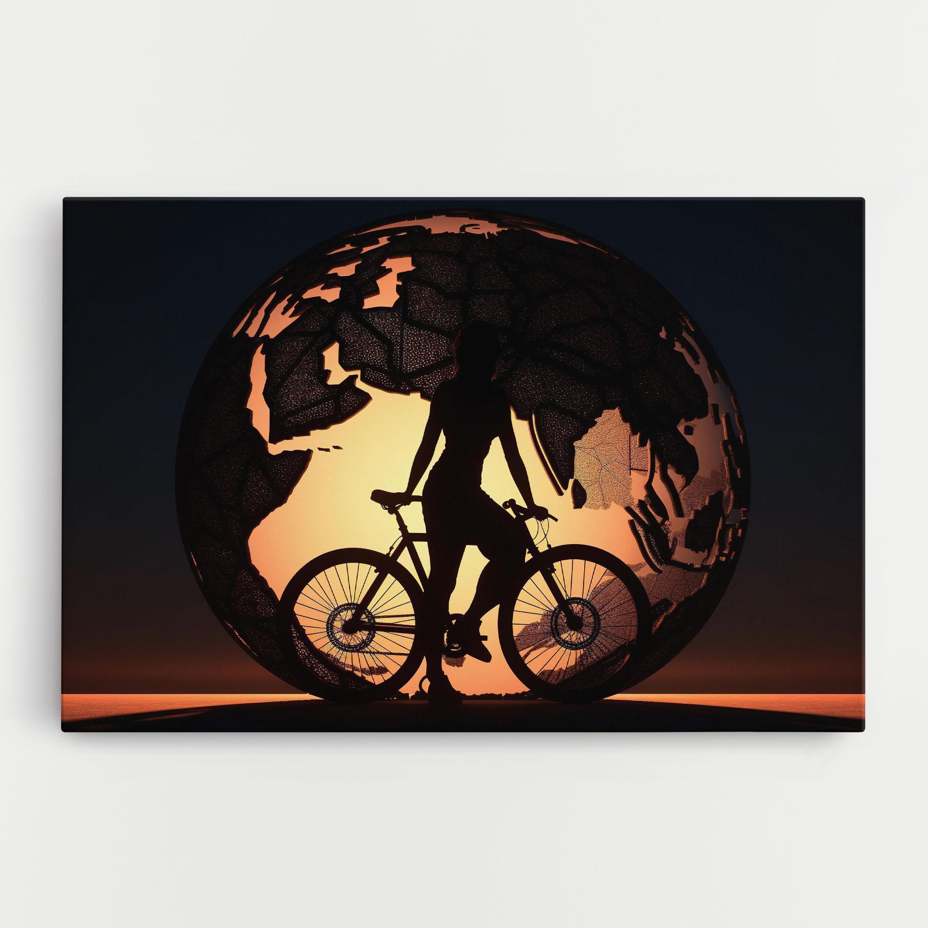Leinwandbild Globe Riding World mockup 0