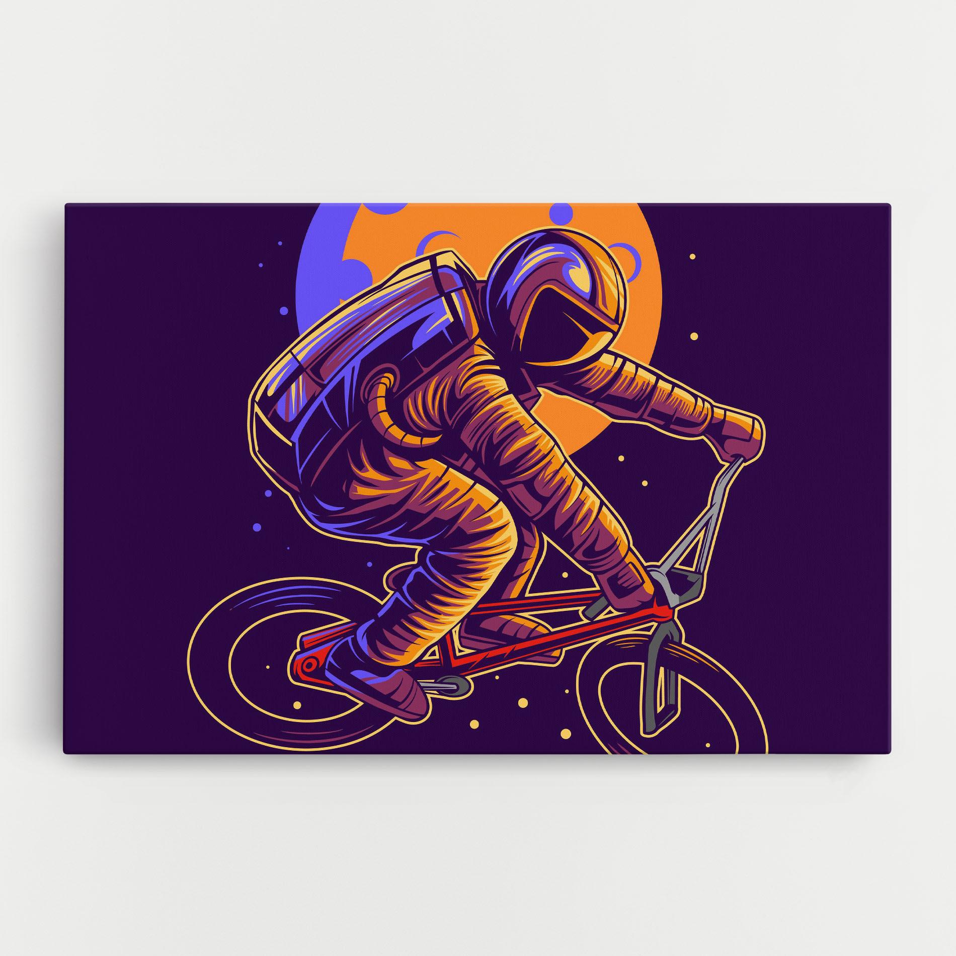 Leinwandbild Moon Bike mockup 0