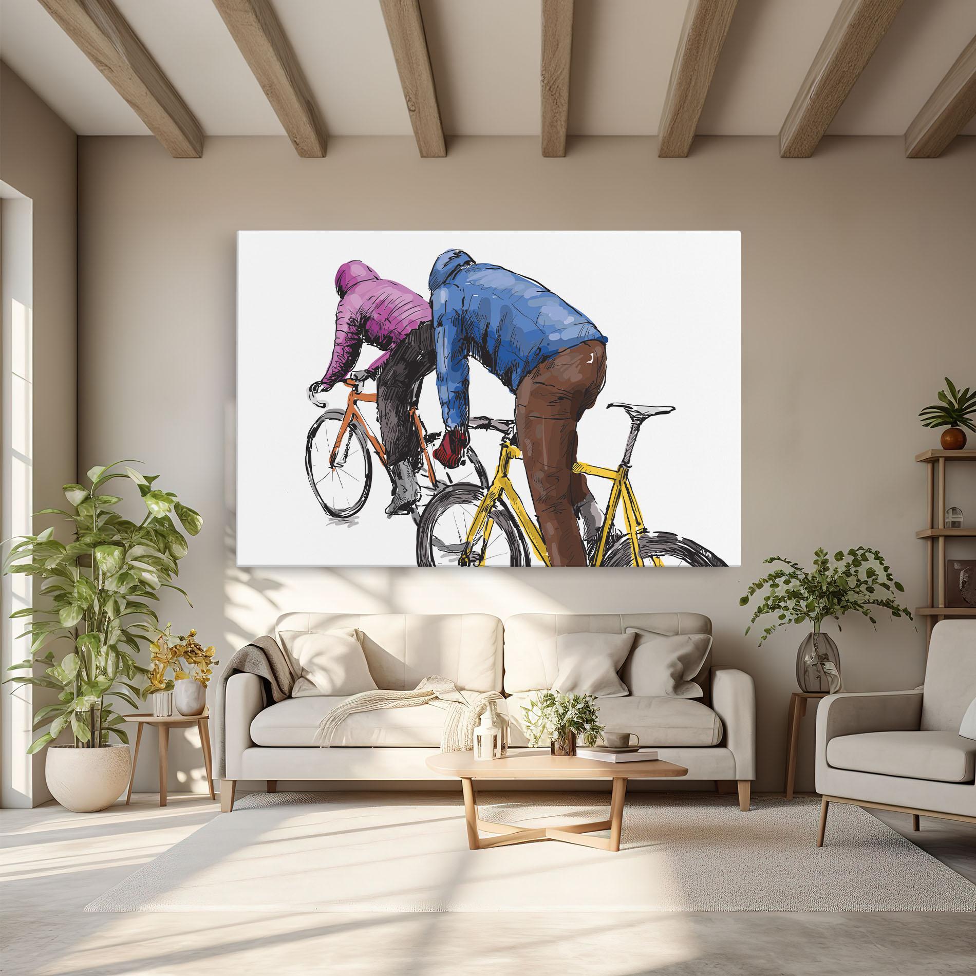 Leinwandbild Bike Trip mockup 6