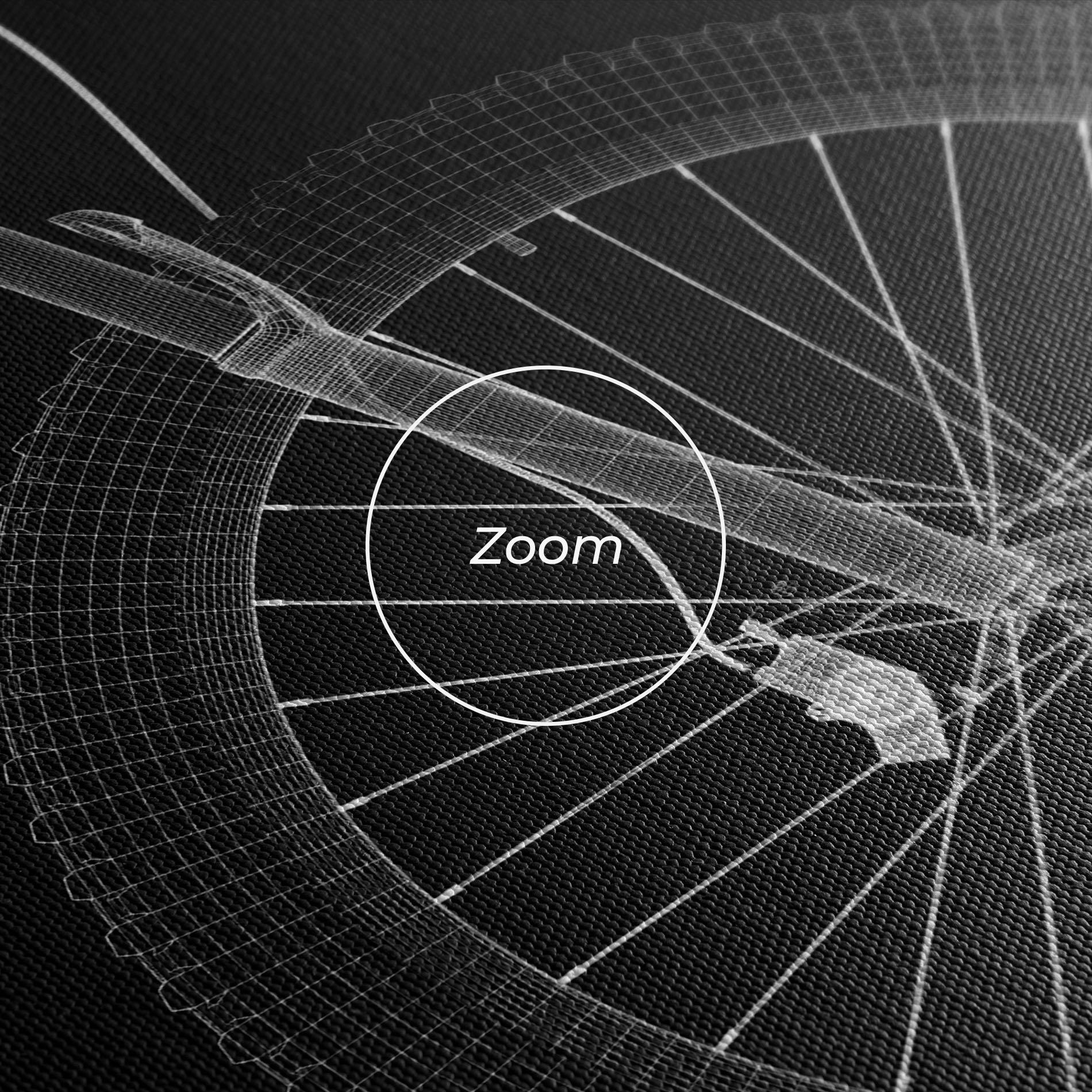 Leinwandbild 3d White Model Bike mockup 3