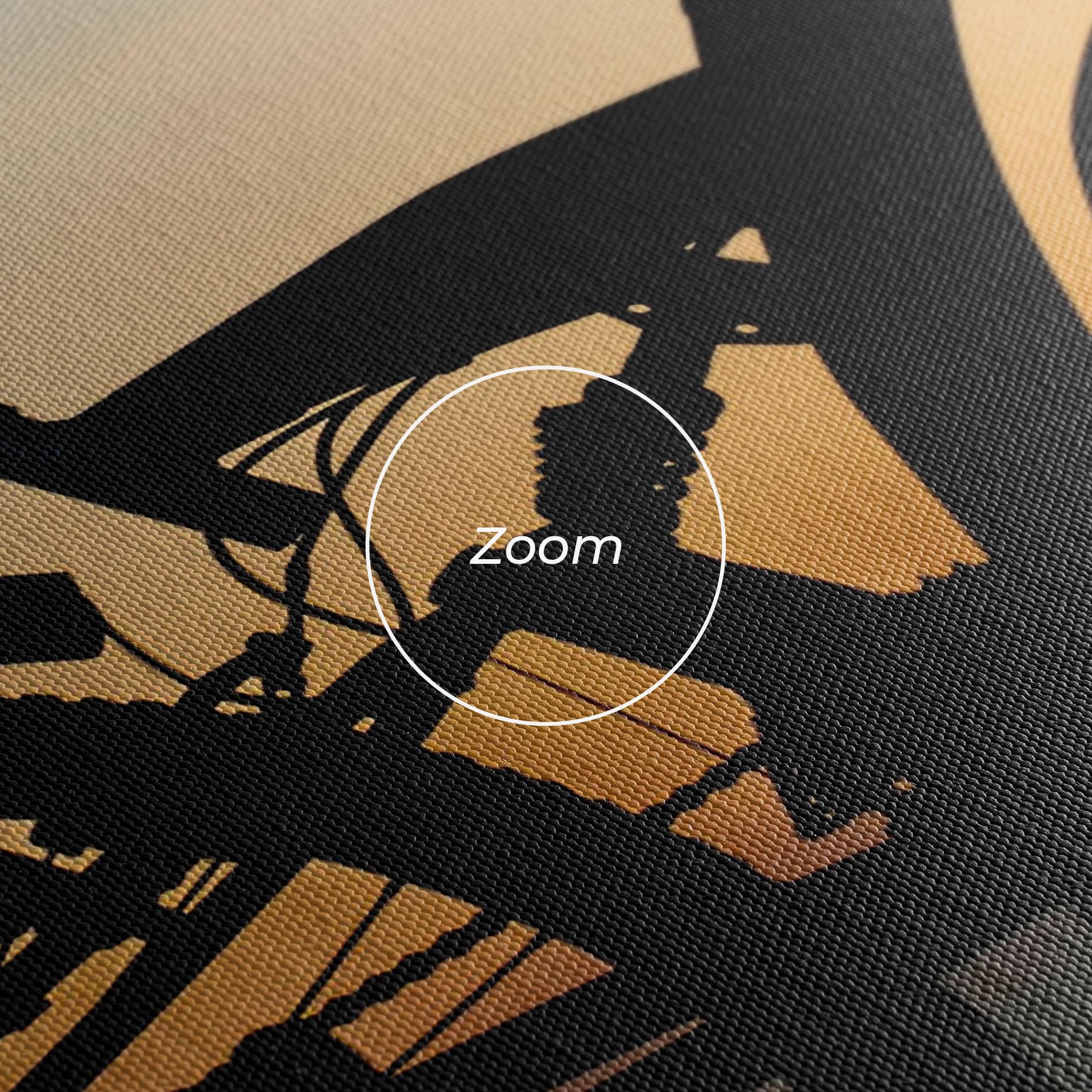 Leinwandbild Beautiful Mtb Shilouette mockup 3