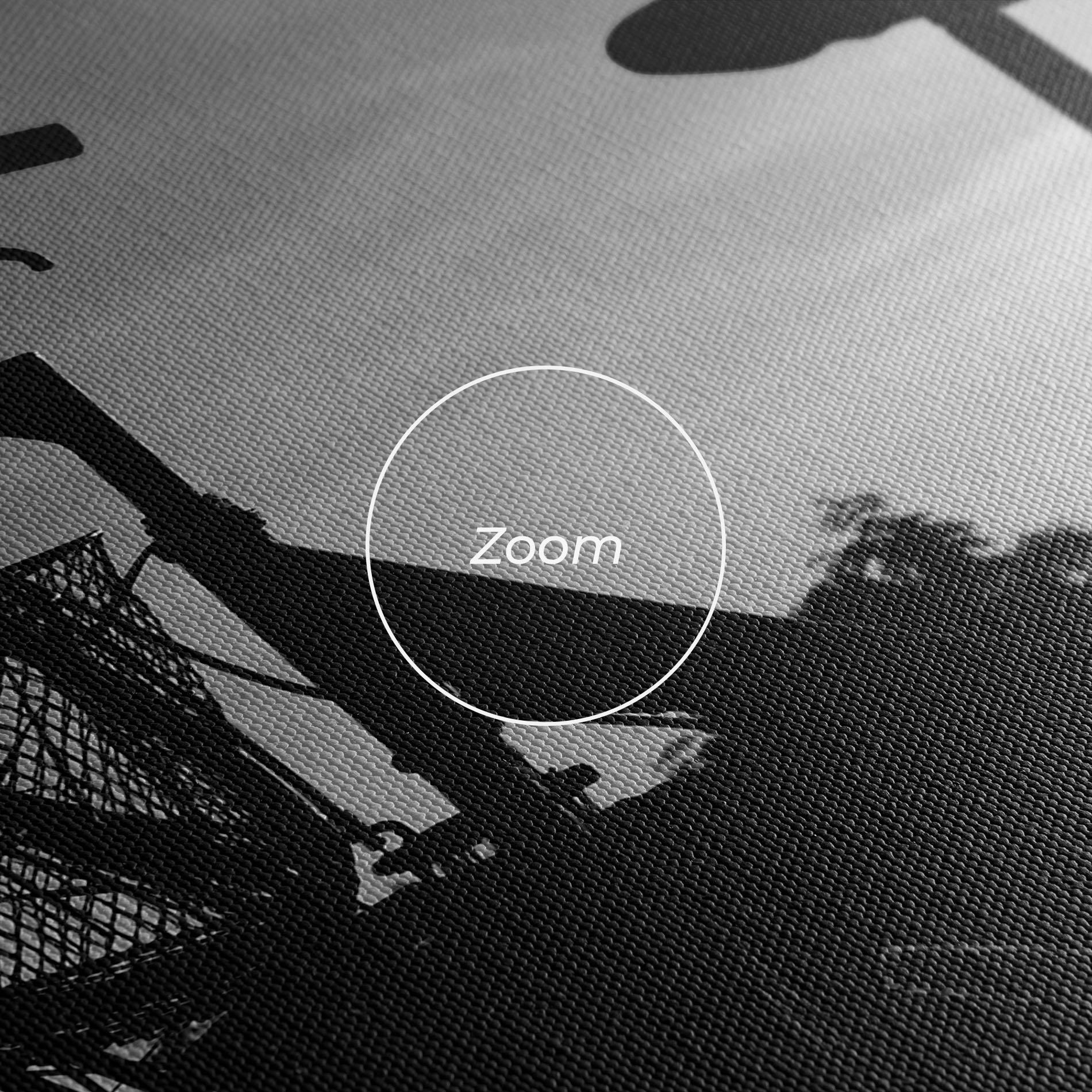 Leinwandbild Black Bike Shilouette mockup 3