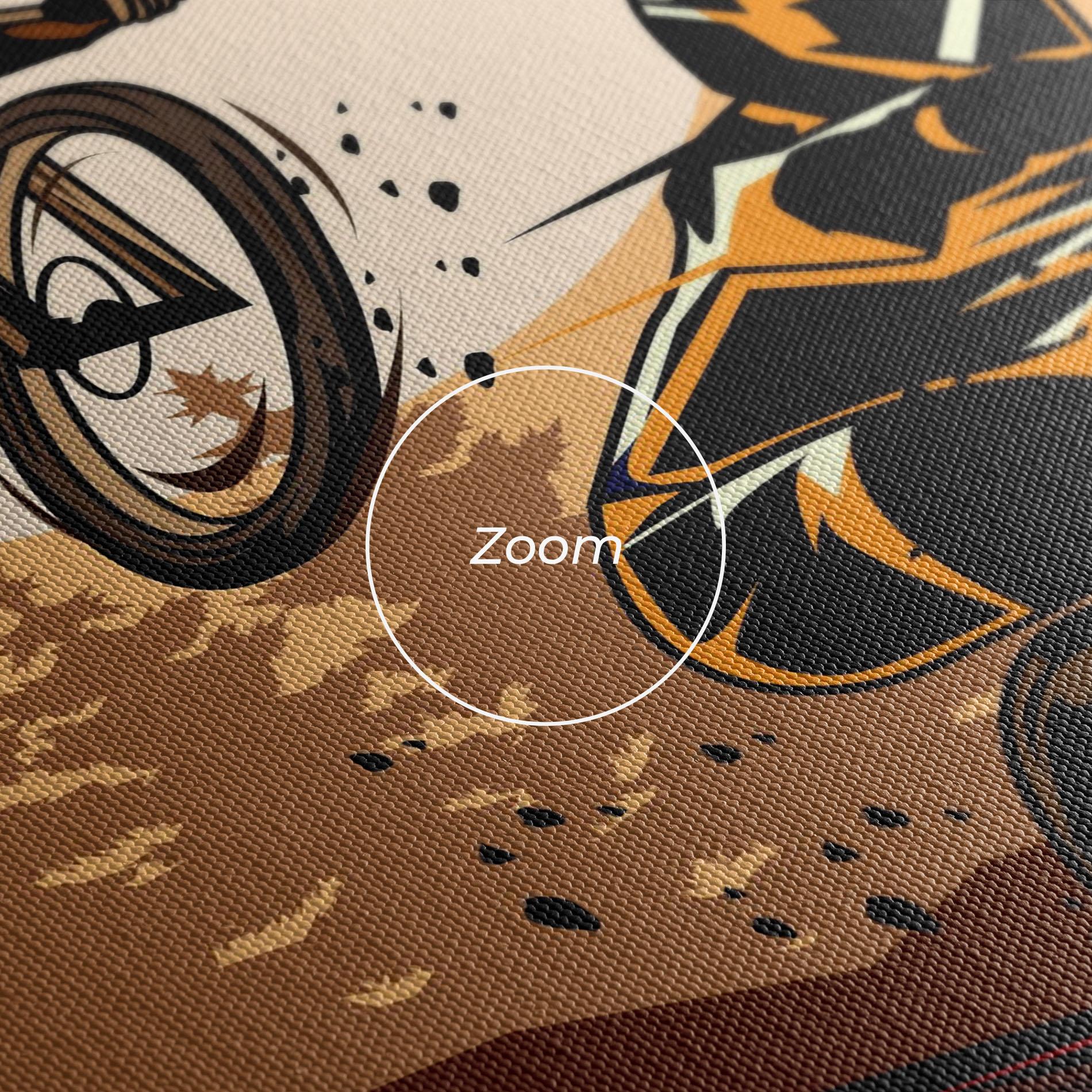 Leinwandbild Downhill Bike mockup 3