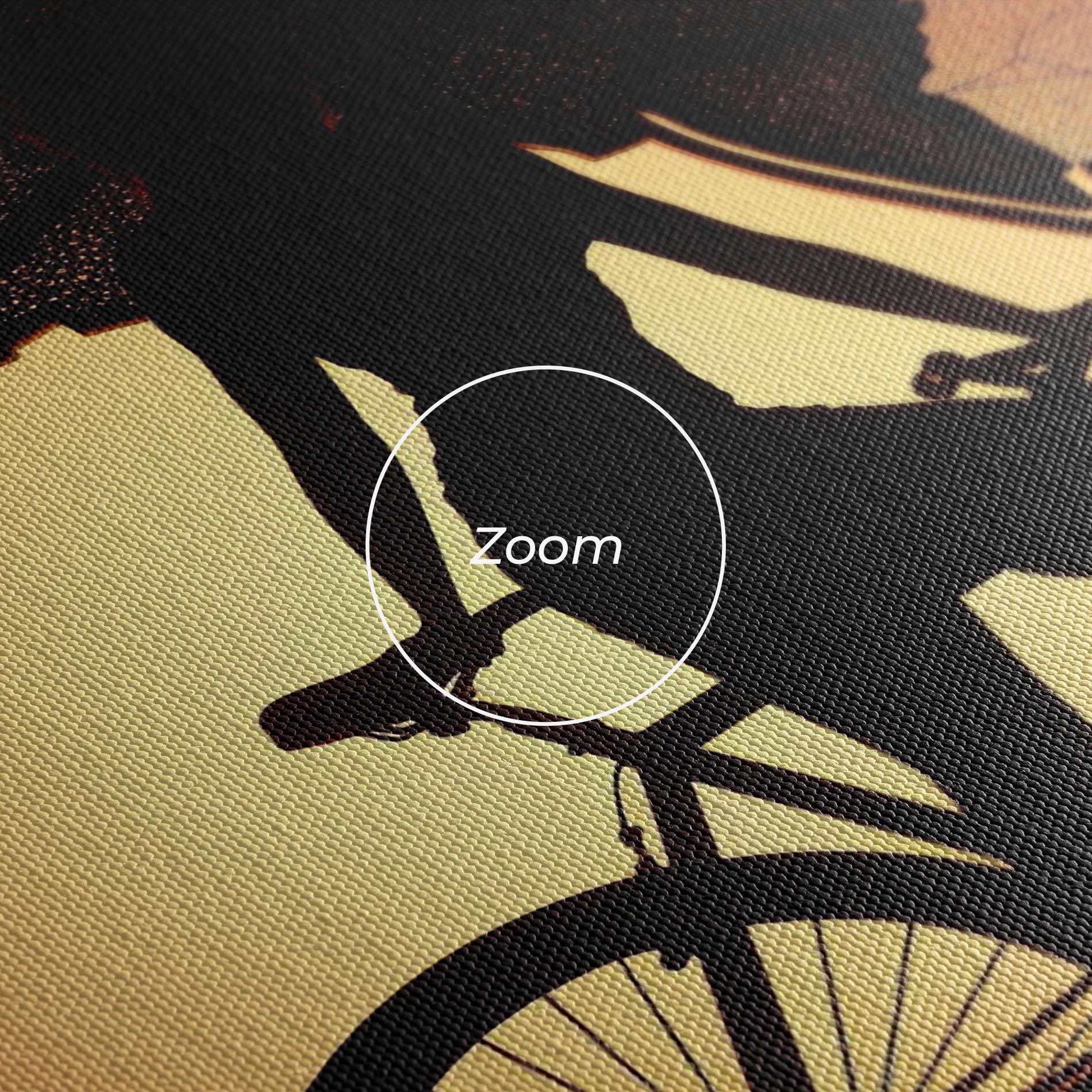 Leinwandbild Globe Riding World mockup 3