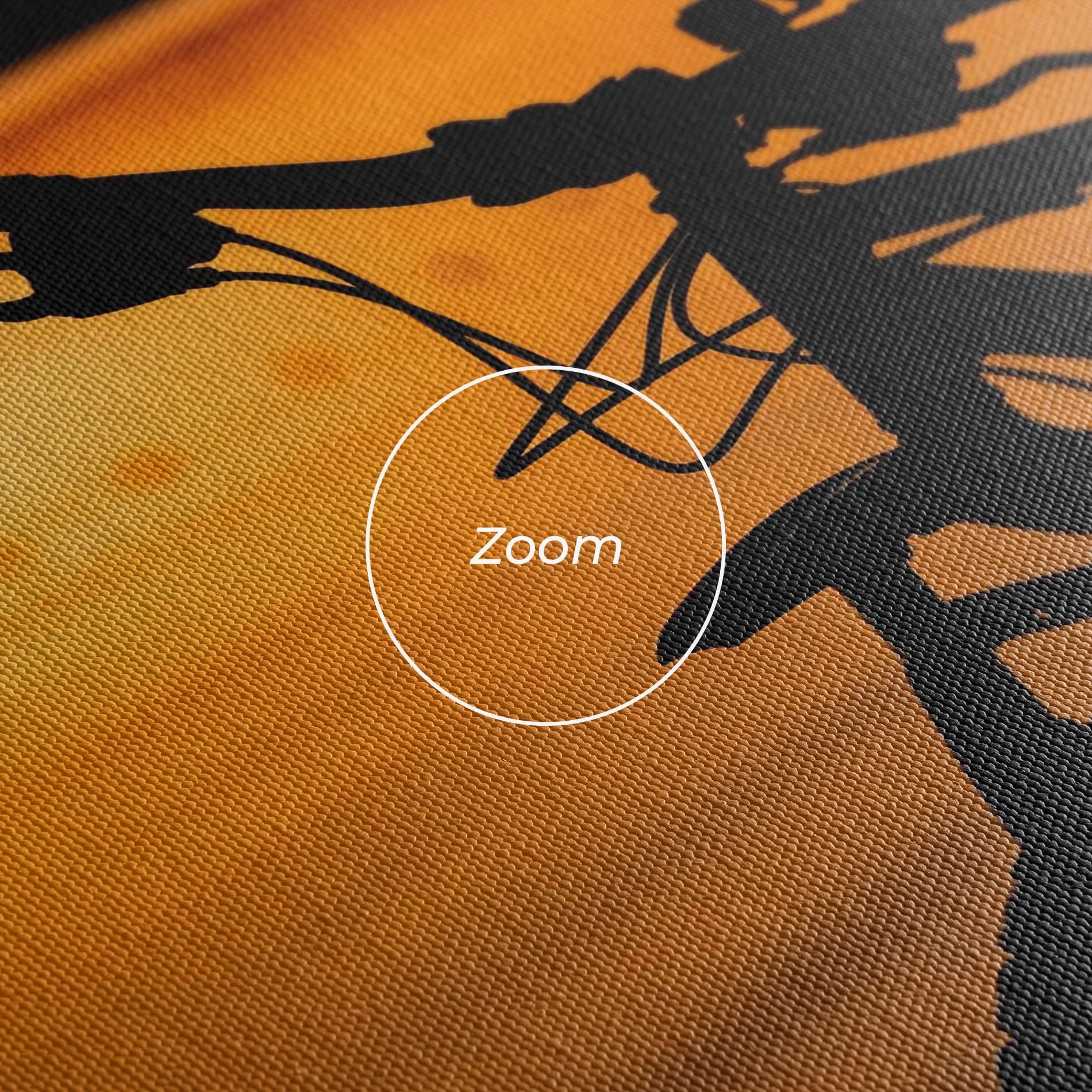 Leinwandbild Sunset Lake Bike mockup 3