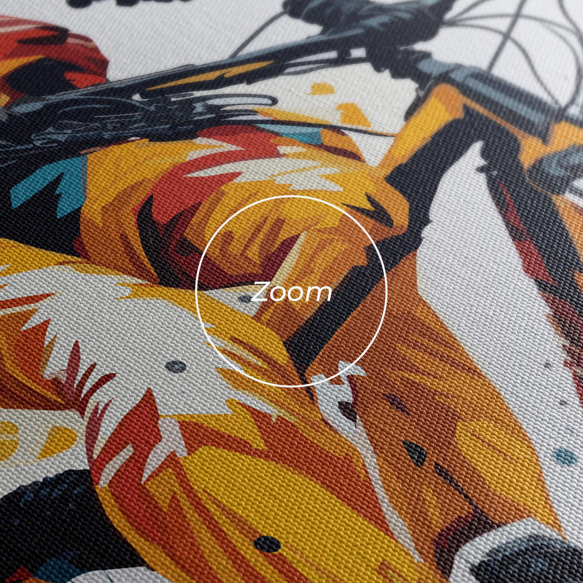 Leinwandbild Yellow Bike Art mockup 3