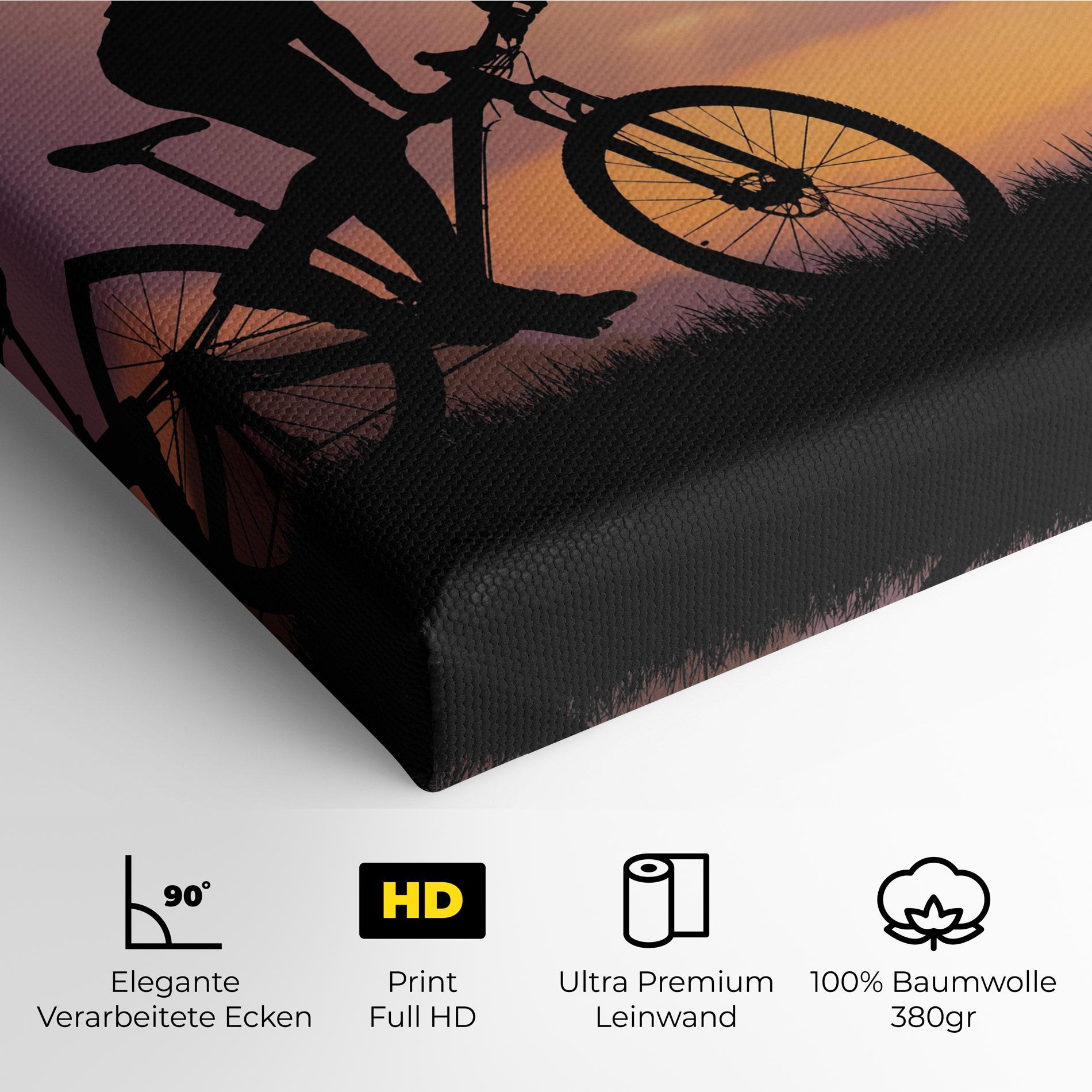 Leinwandbild Bike Travel Concept mockup 4