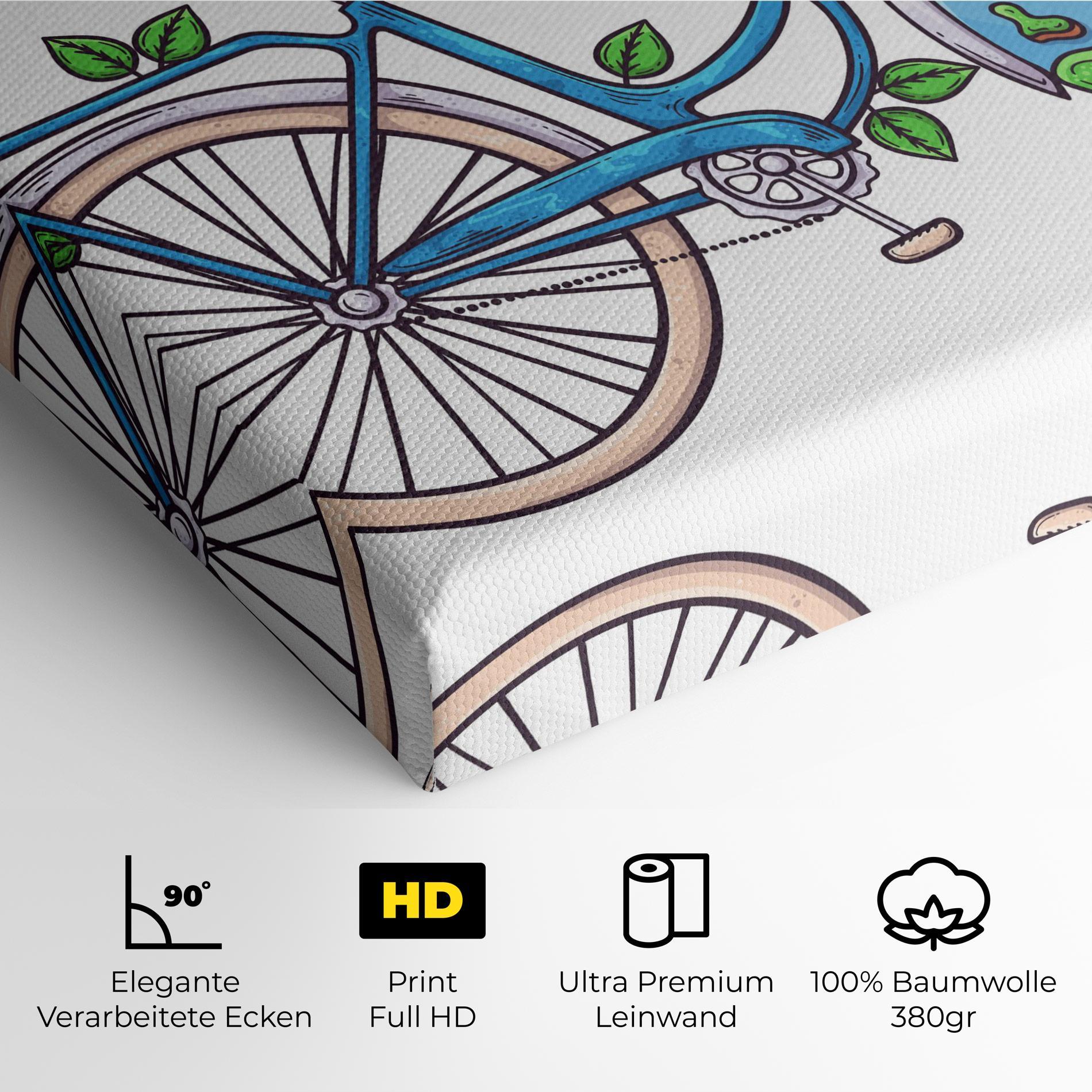 Leinwandbild Free Day Bike mockup 4