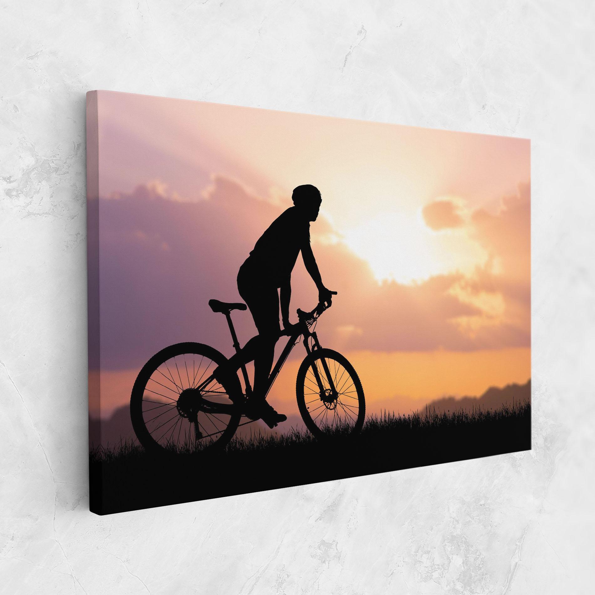 Leinwandbild Bike Travel Concept mockup 1