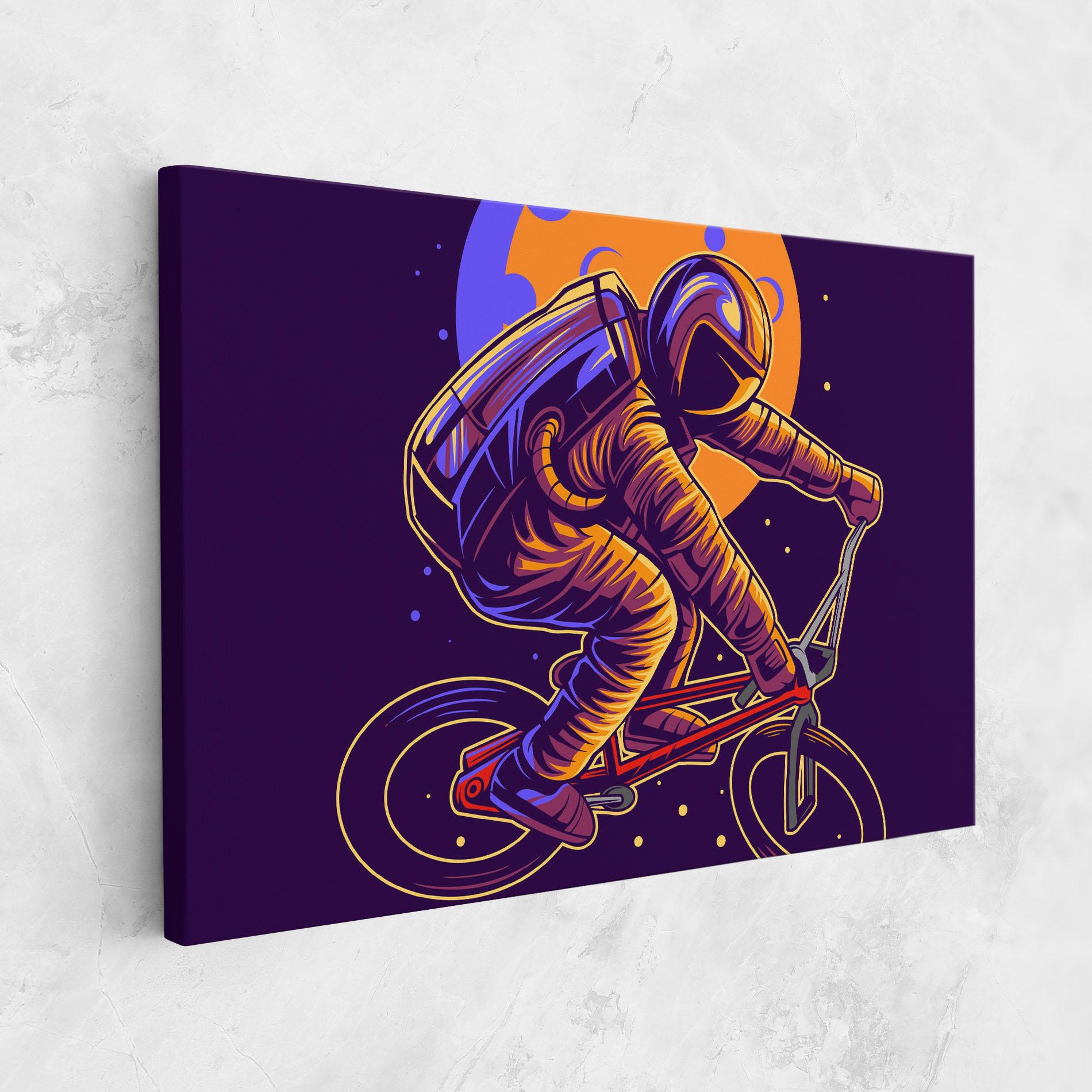 Leinwandbild Moon Bike mockup 1
