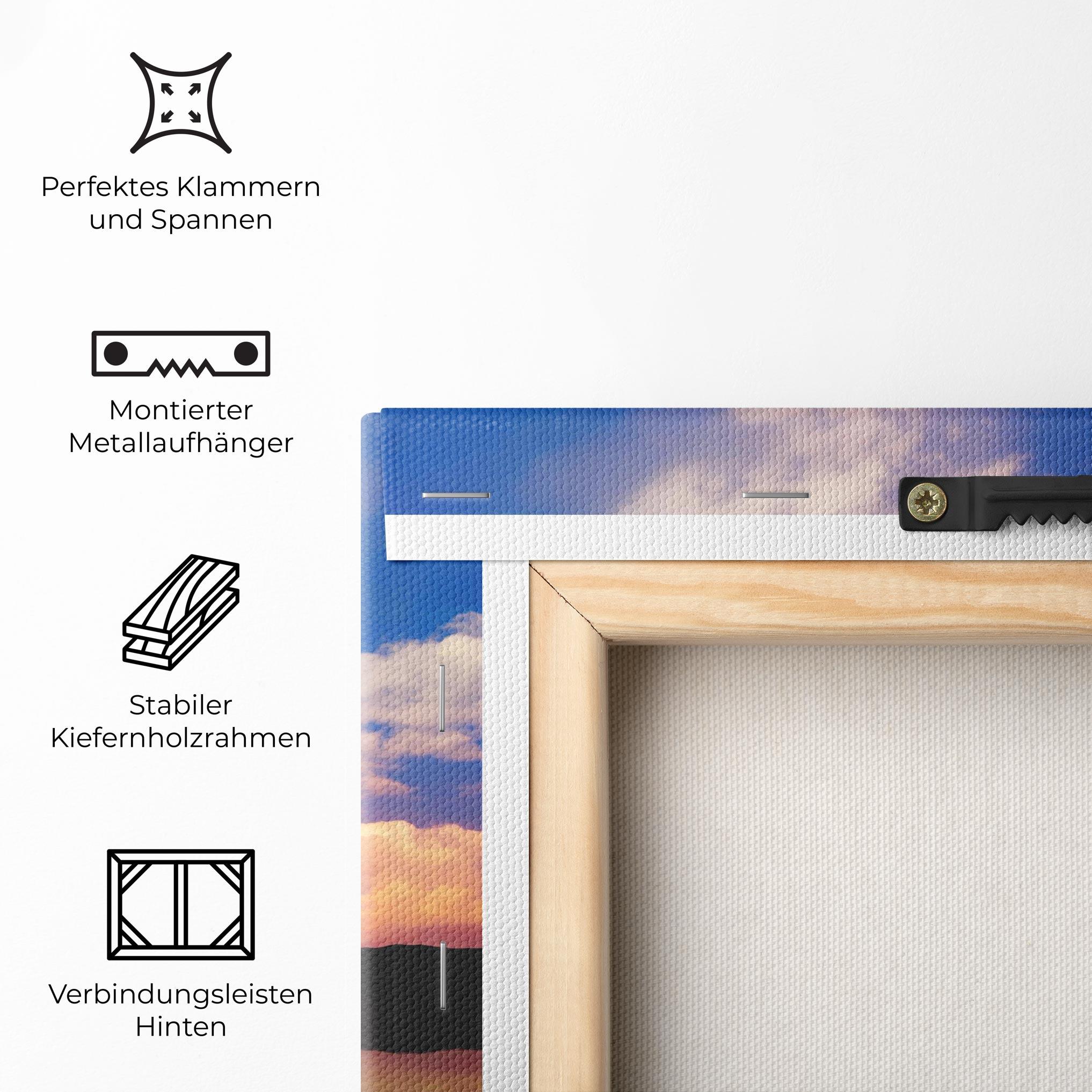 Leinwandbild Bike Sunset mockup 5