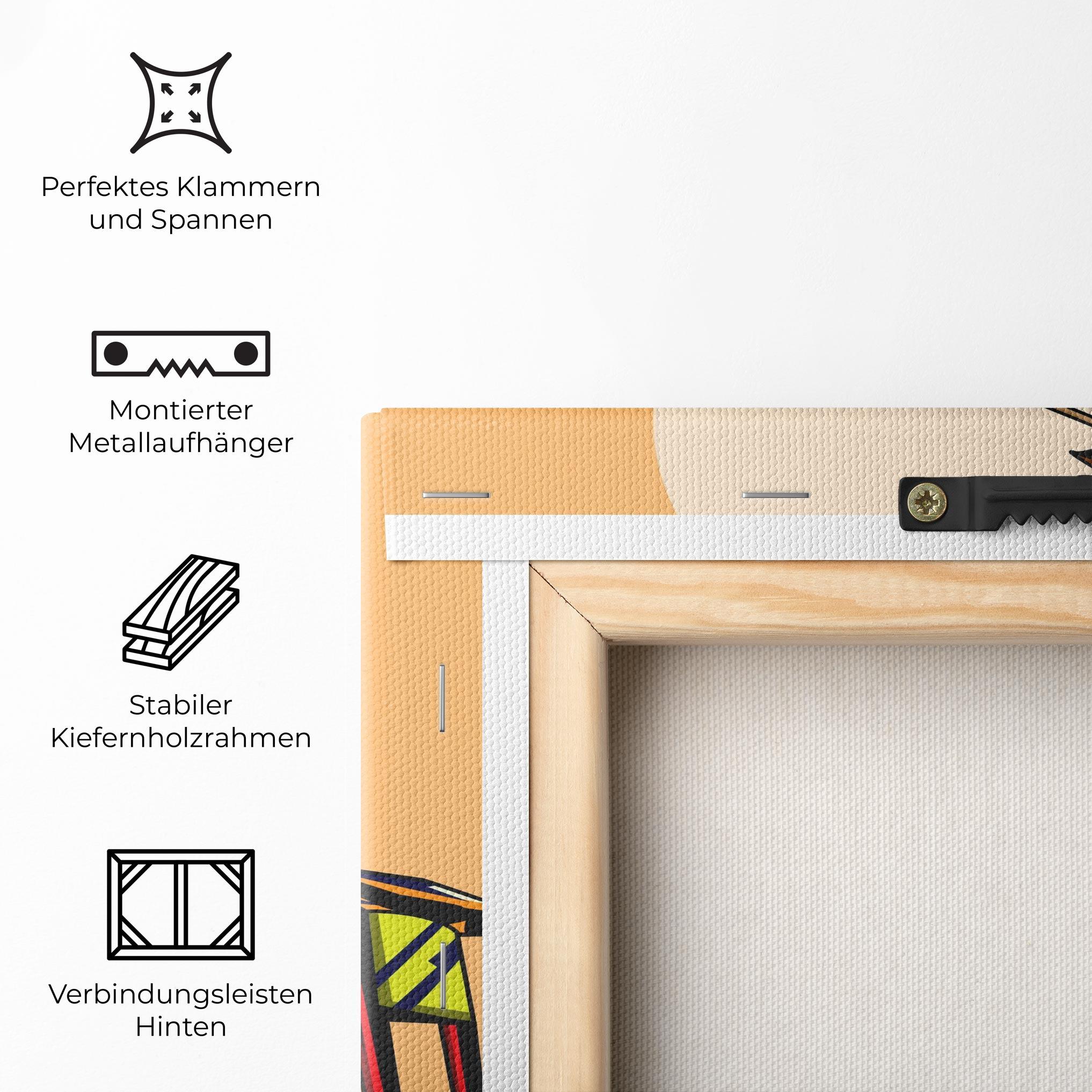 Leinwandbild Downhill Bike mockup 5