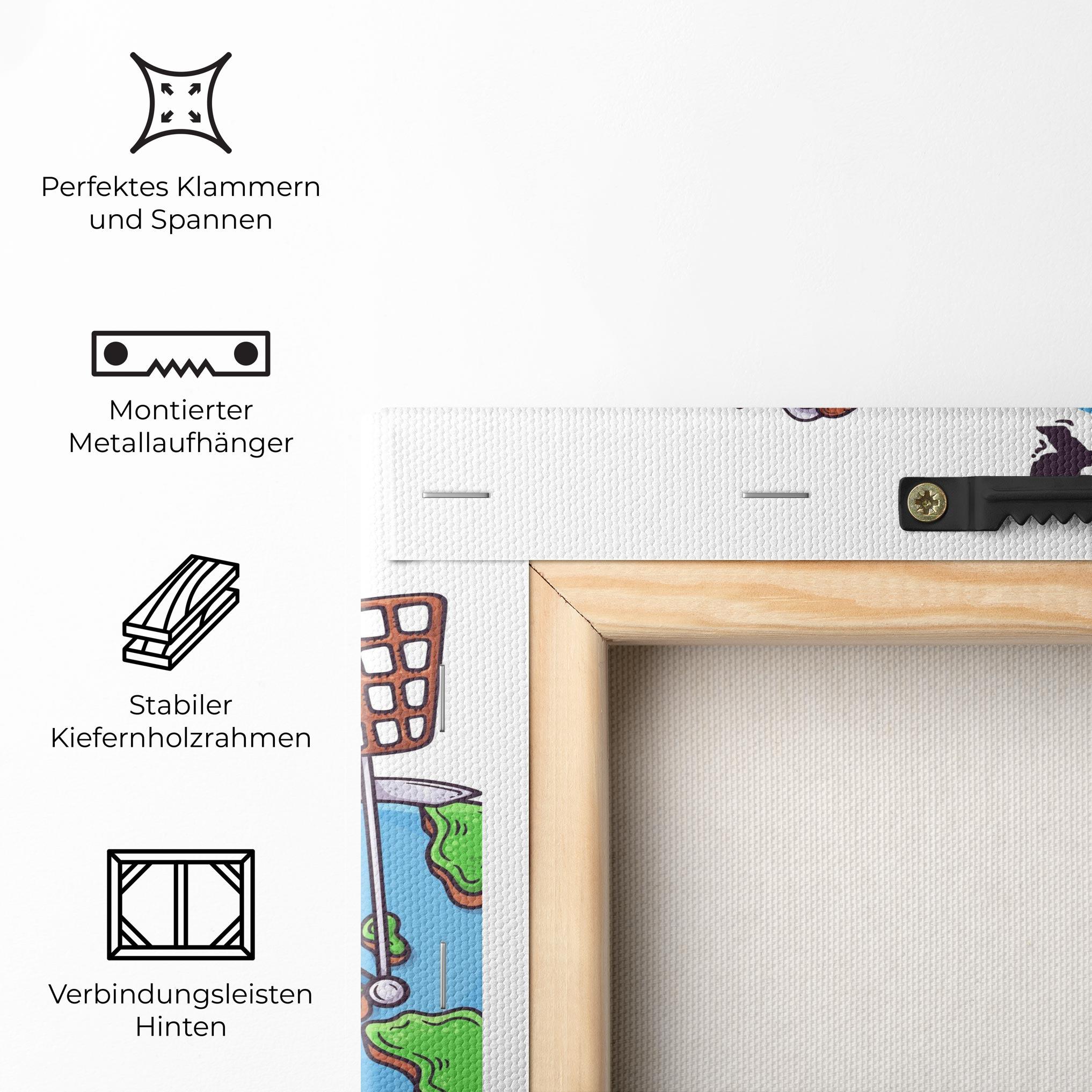 Leinwandbild Free Day Bike mockup 5