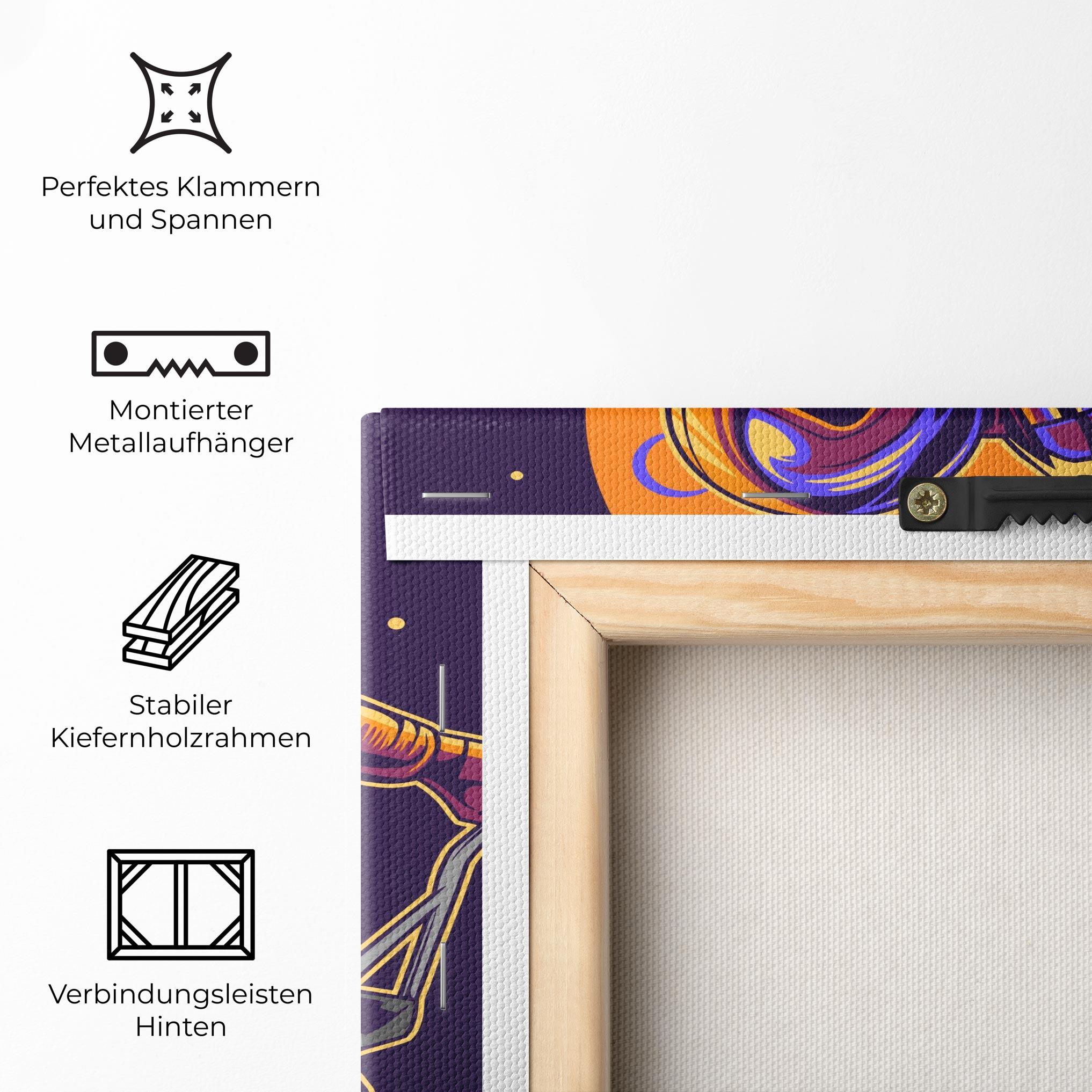 Leinwandbild Moon Bike mockup 5