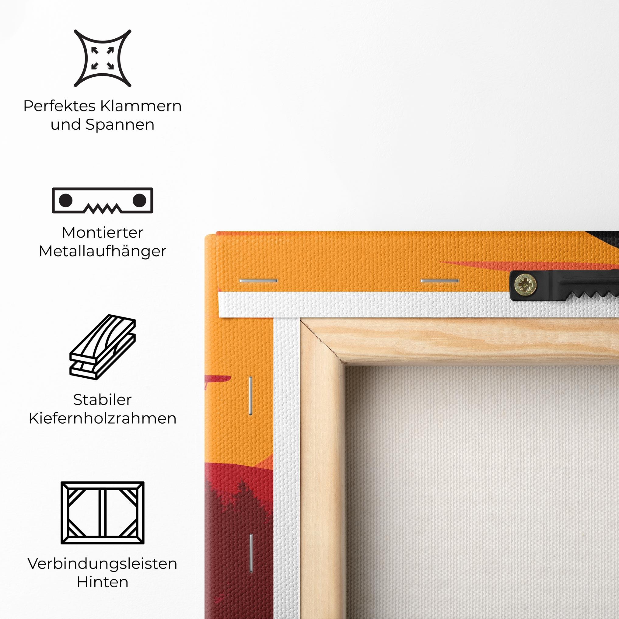 Leinwandbild Mountain Bike Sunset mockup 5