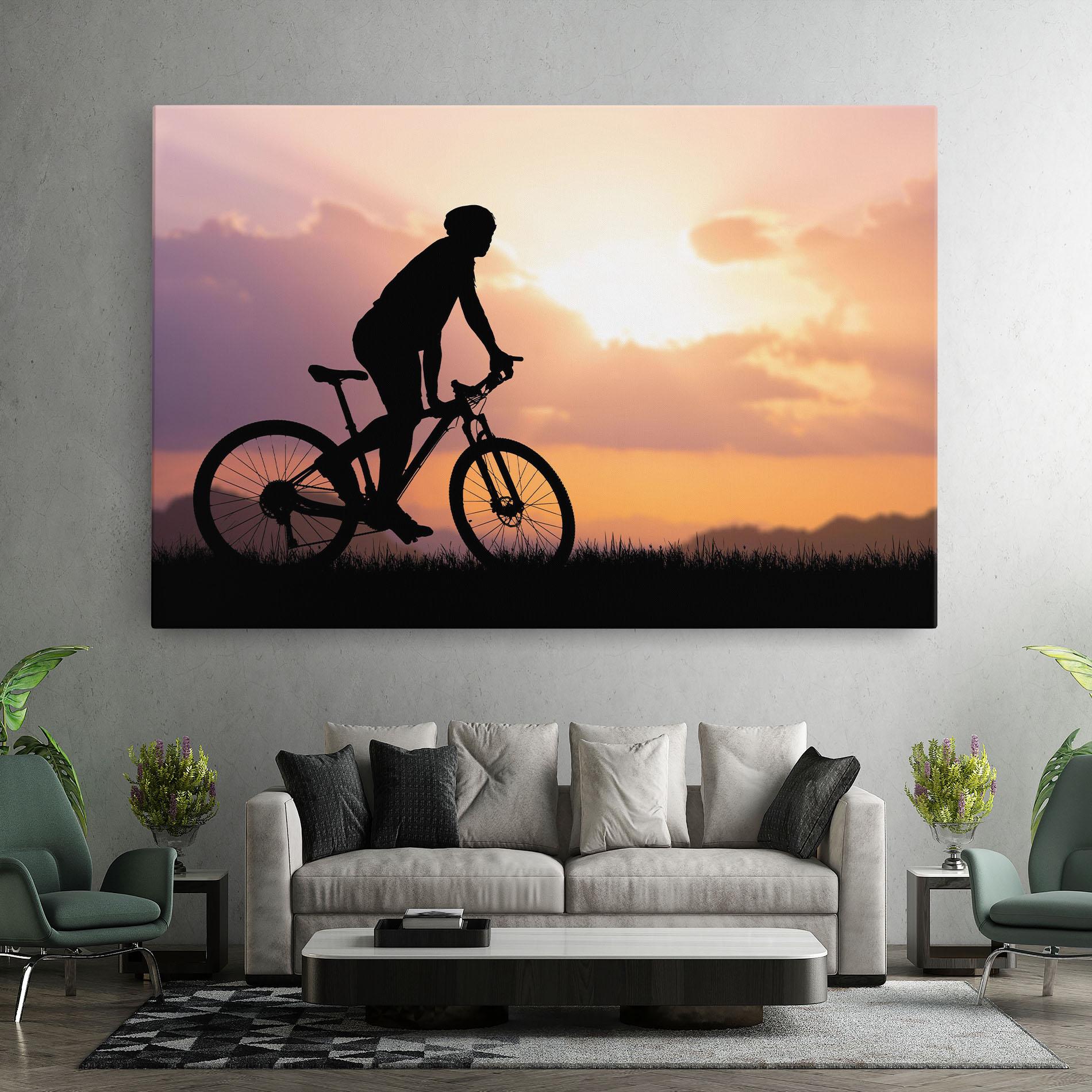 Leinwandbild Bike Travel Concept mockup 7