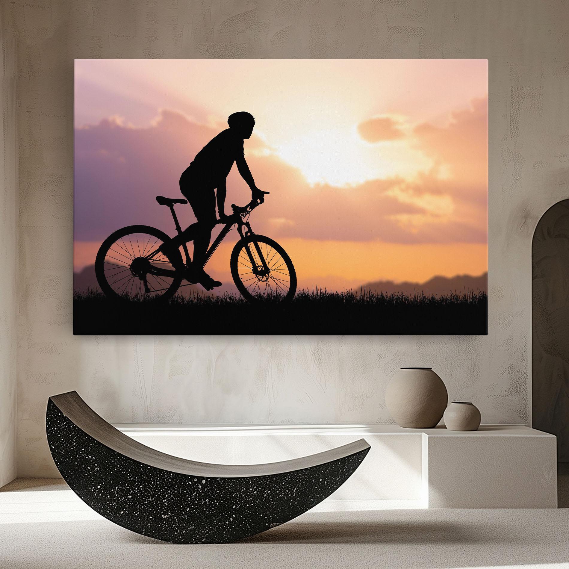Leinwandbild Bike Travel Concept mockup 8