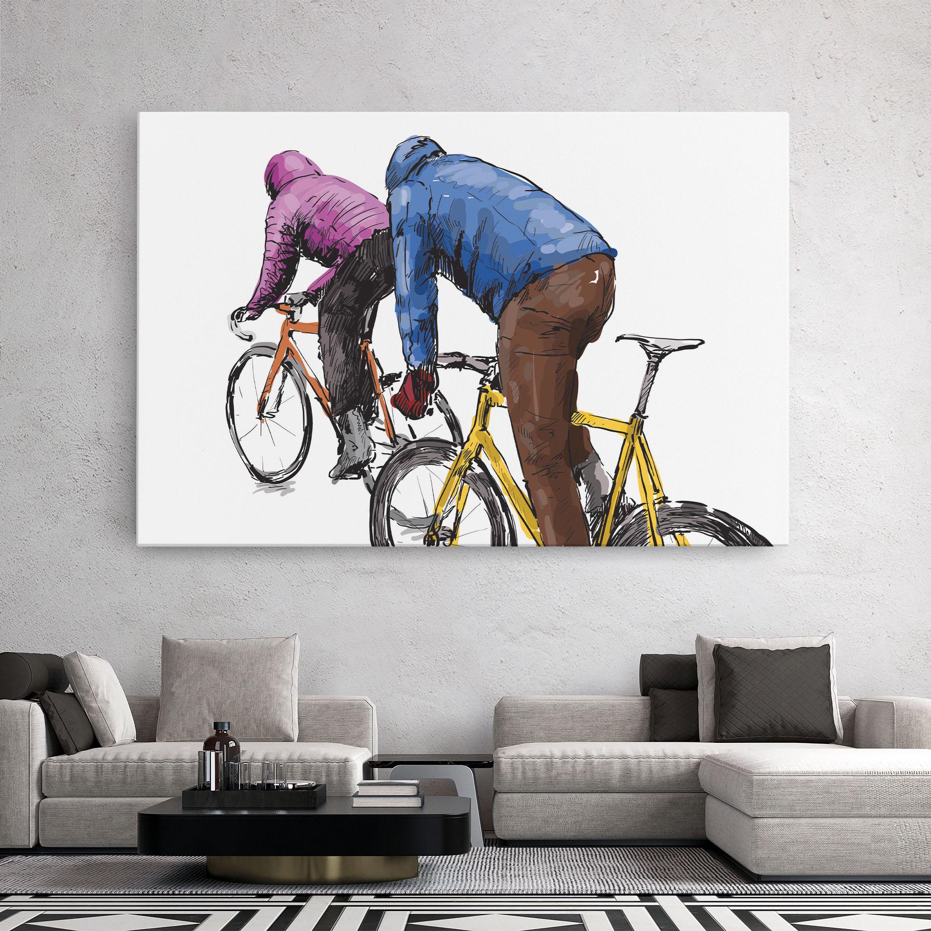 Leinwandbild Bike Trip mockup 2