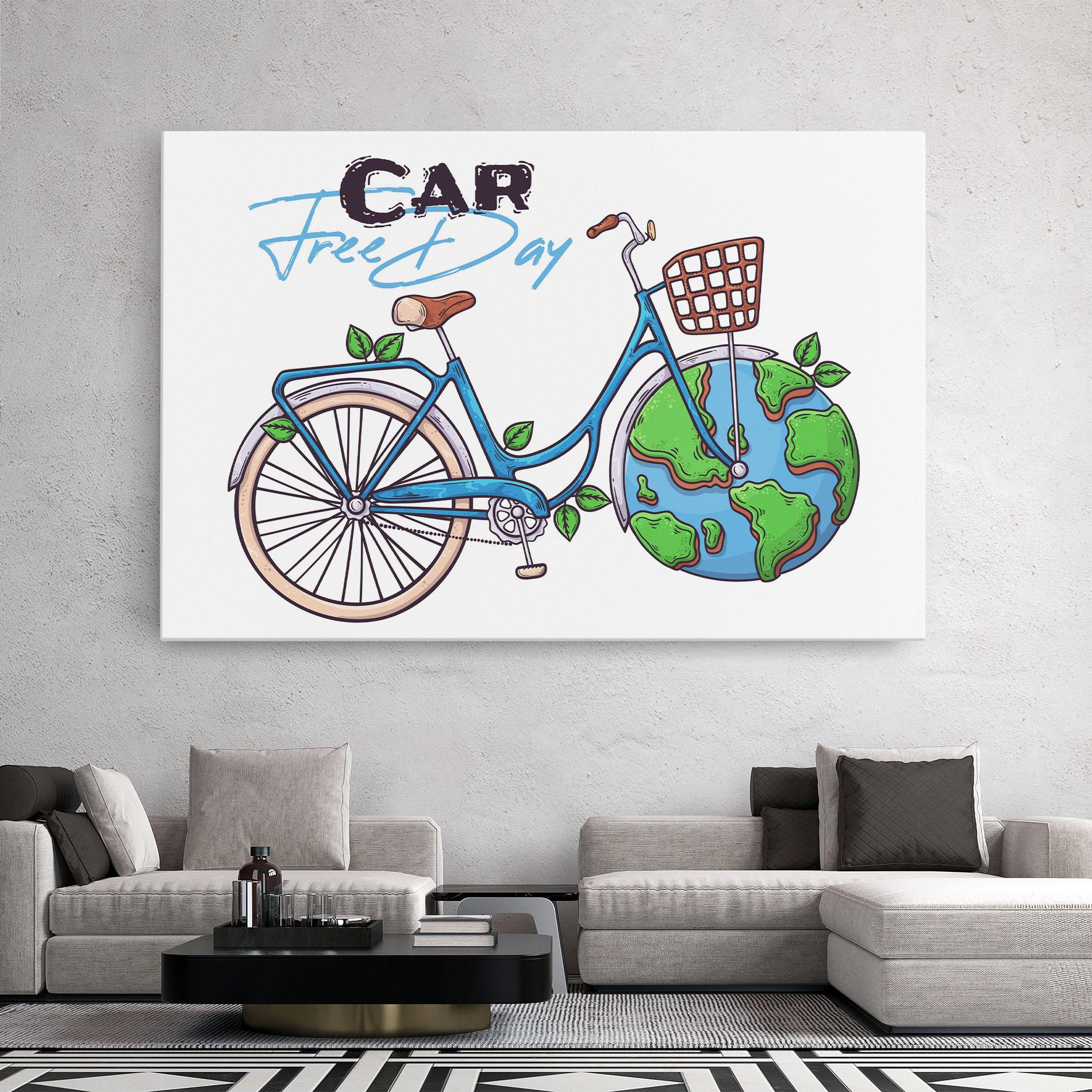 Leinwandbild Free Day Bike mockup 2