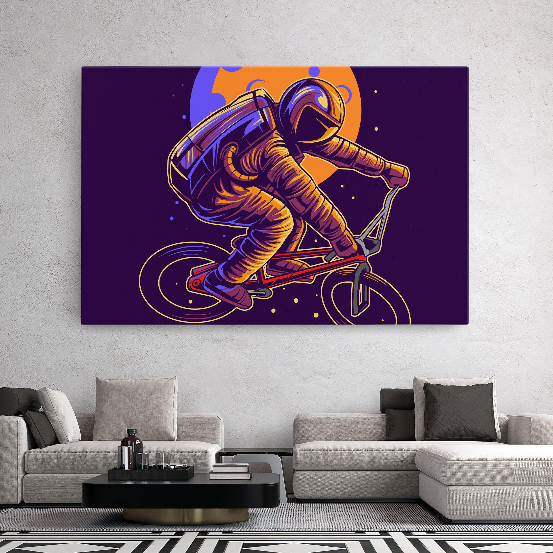Leinwandbild Moon Bike mockup 2