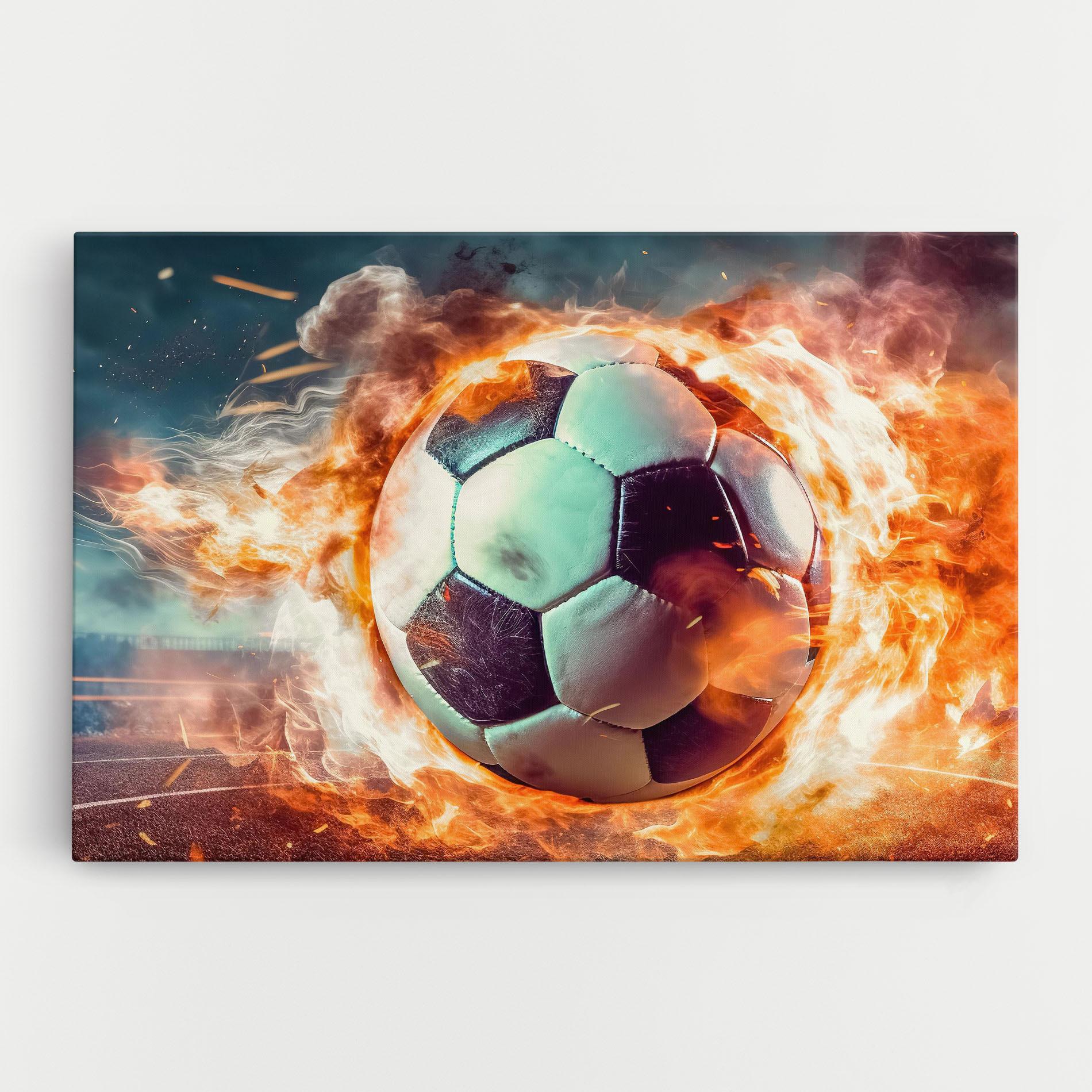Leinwandbild Football Explosion mockup 0