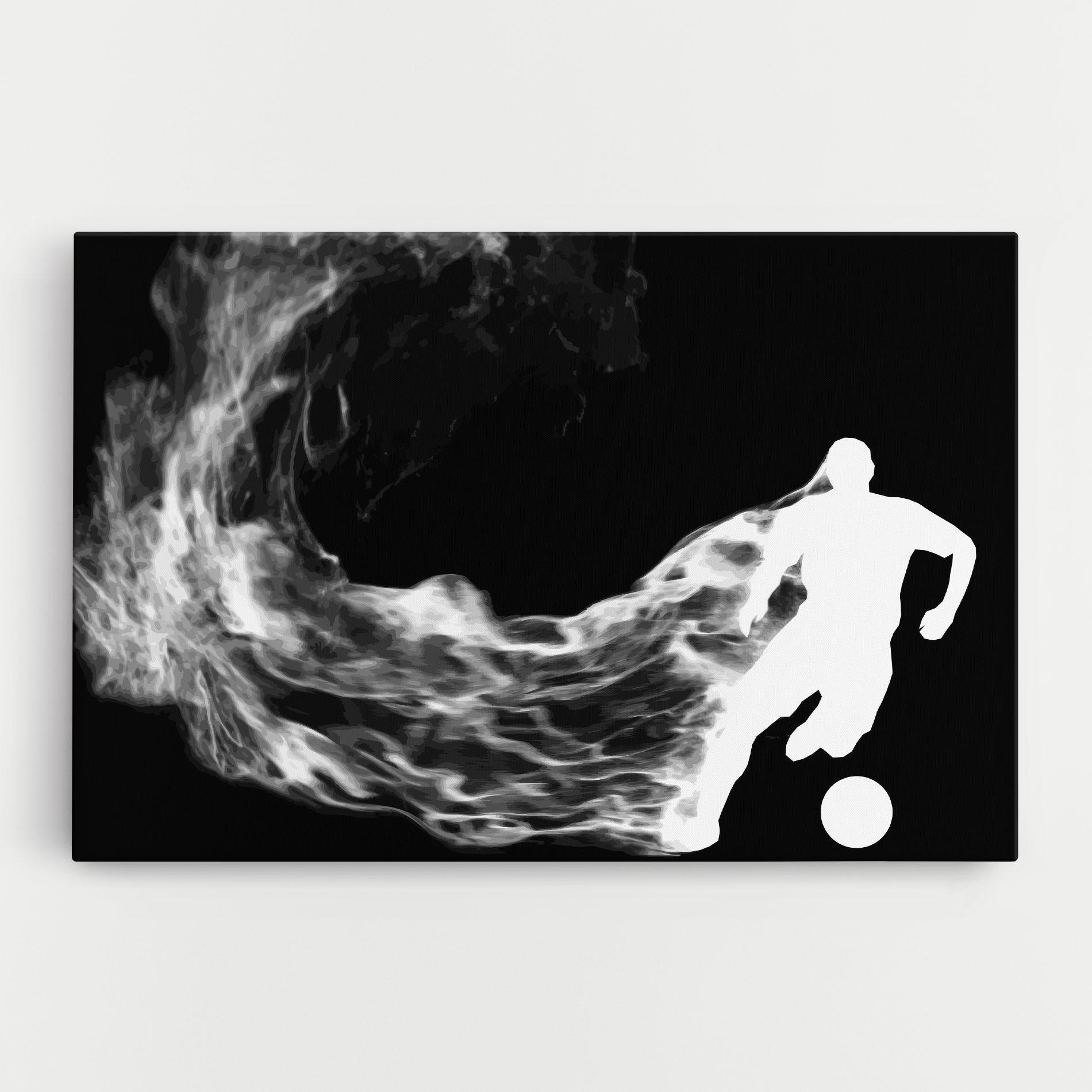 Leinwandbild Football White Smoke mockup 0
