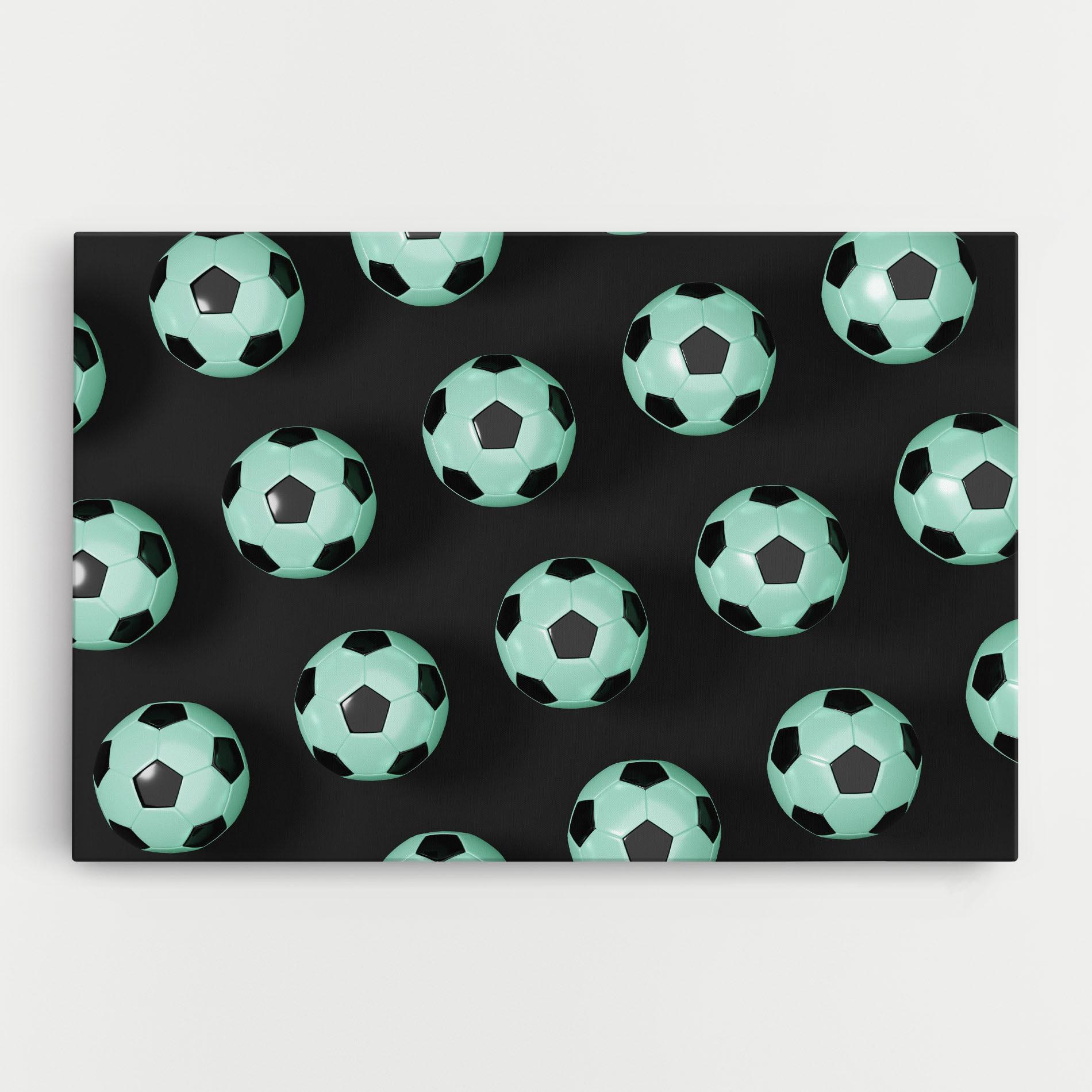 Leinwandbild Green Light Football mockup 0