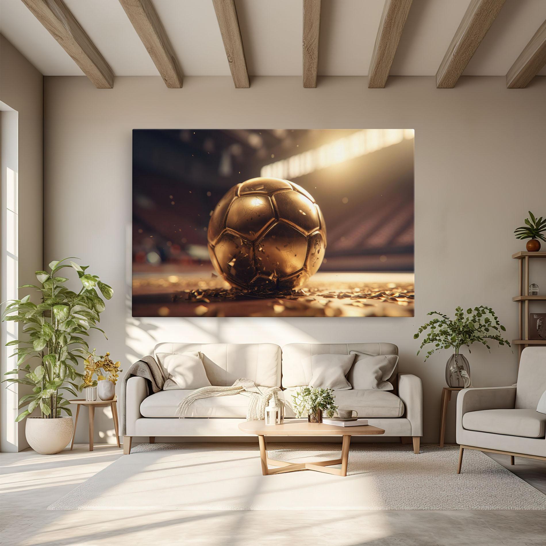 Leinwandbild Award For Football mockup 6